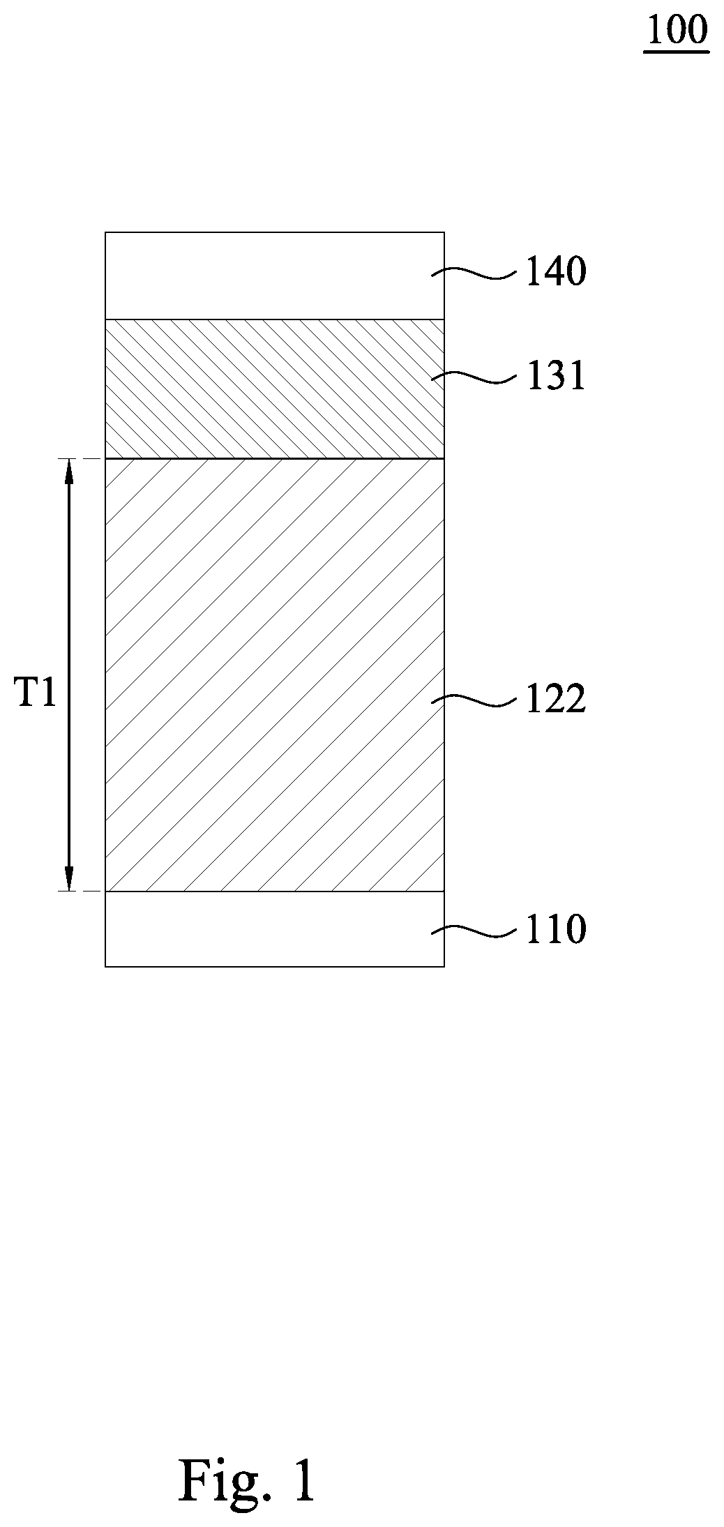 Patent US11778809 — Capcitor structure and method of forming thereof — Figure 1