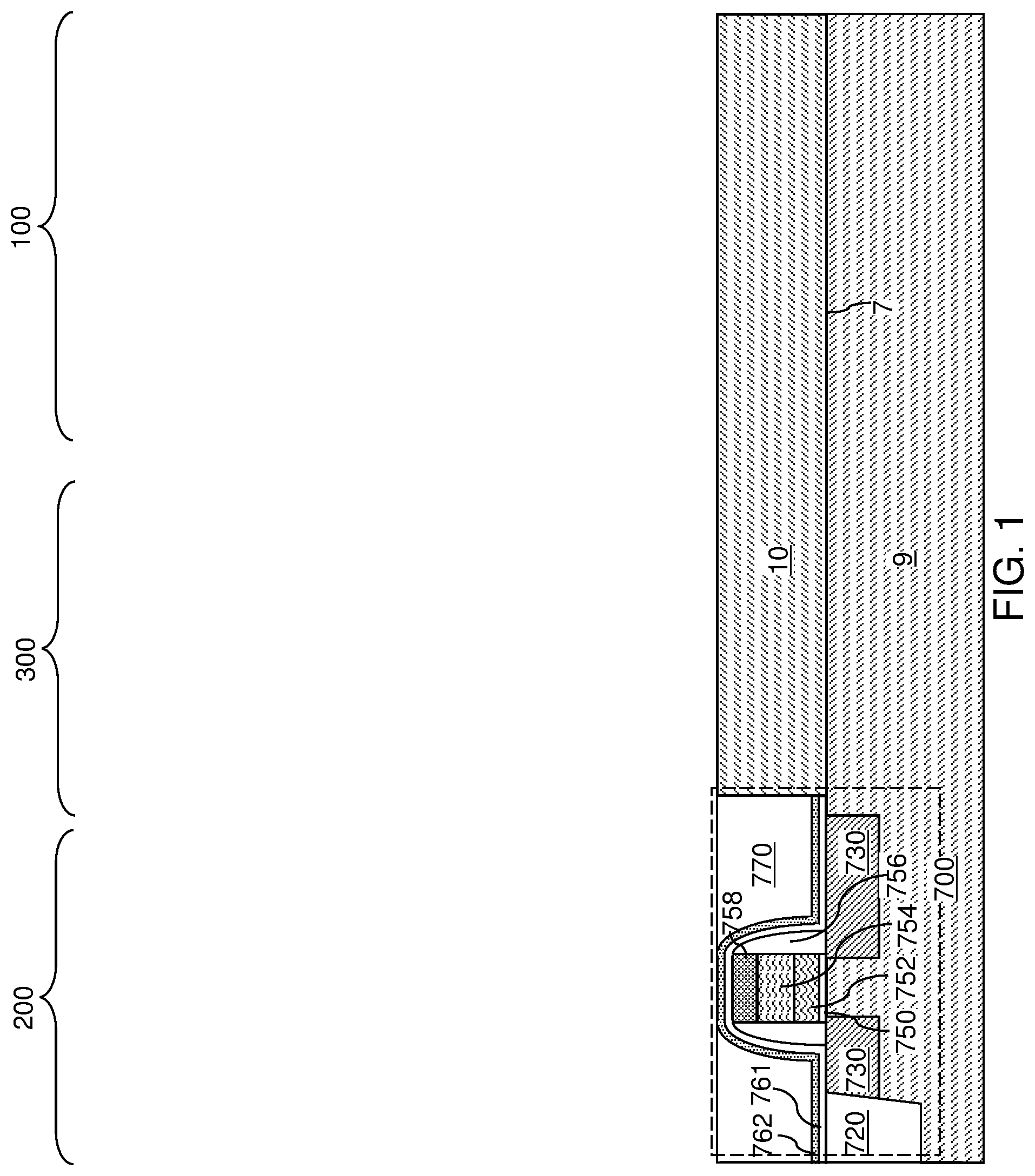 Patent US11778818 — Three-dimensional memory device with punch-through-resistant word lines and methods for forming the same — Figure 1