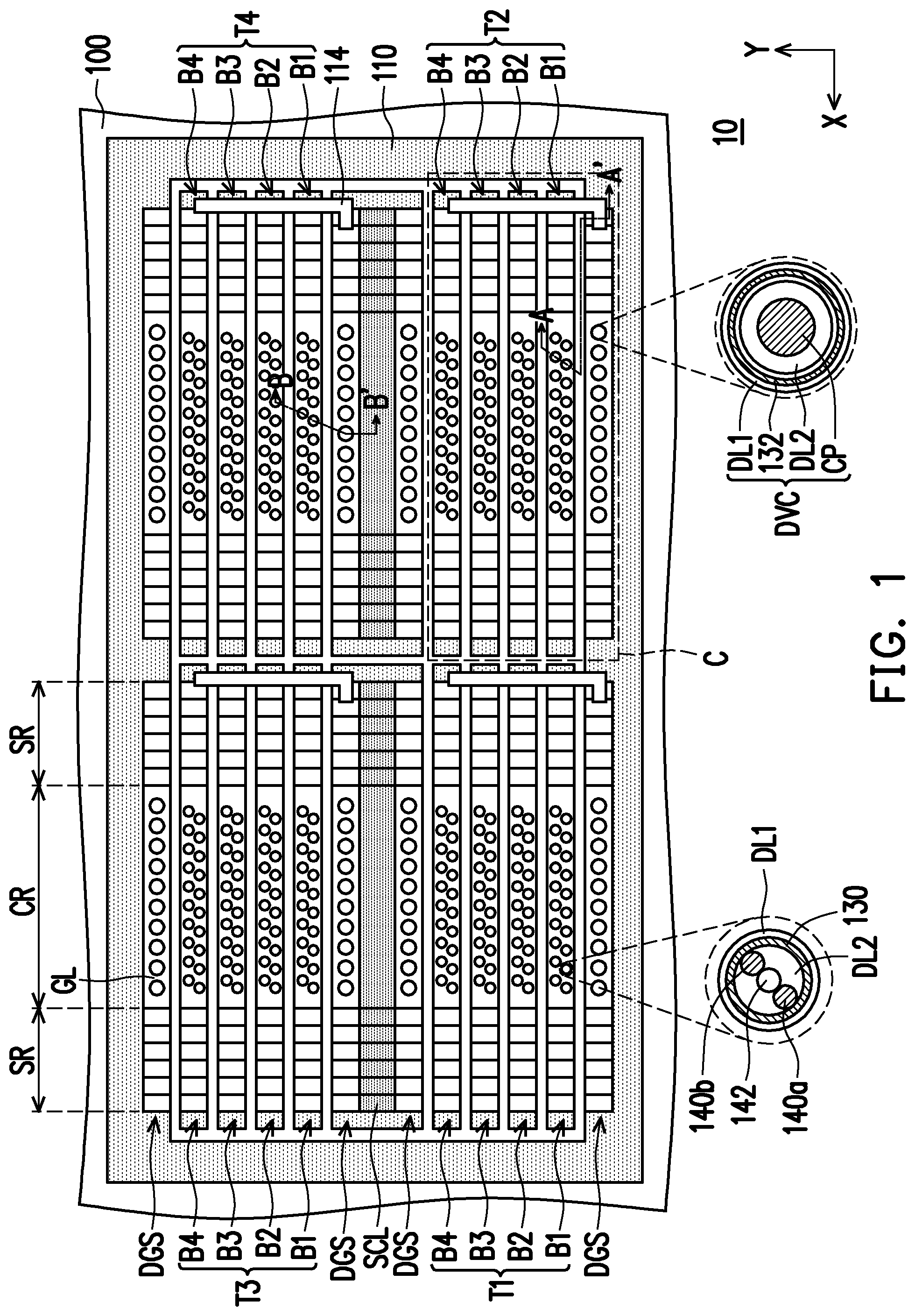 Patent US11778823 — Three-dimensional memory device and method for manufacturing the same — Figure 1