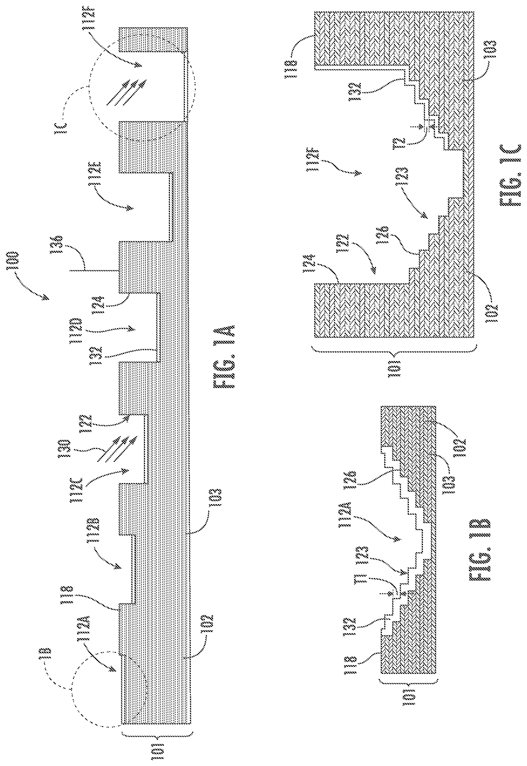 Patent US11778832 — Wordline contact formation in NAND devices — Figure 1