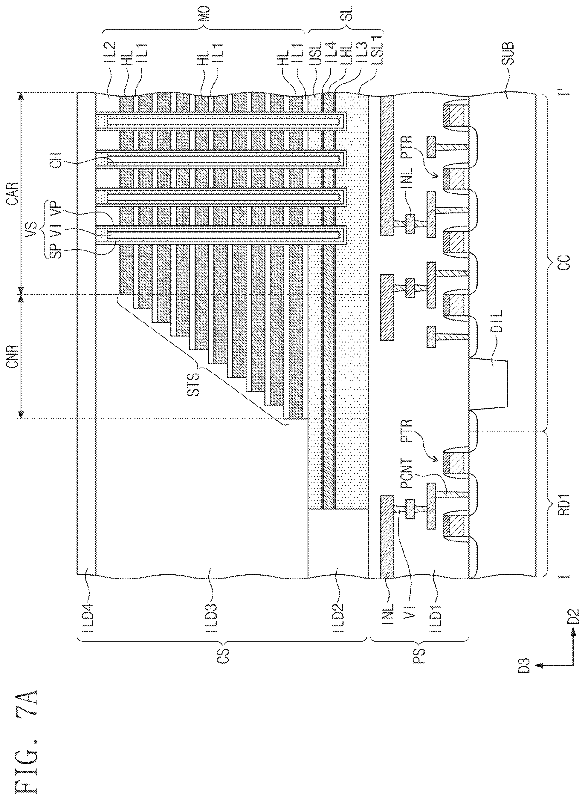 Patent US11778834 Figure 14 – Three-dimensional (3D) semiconductor memory device