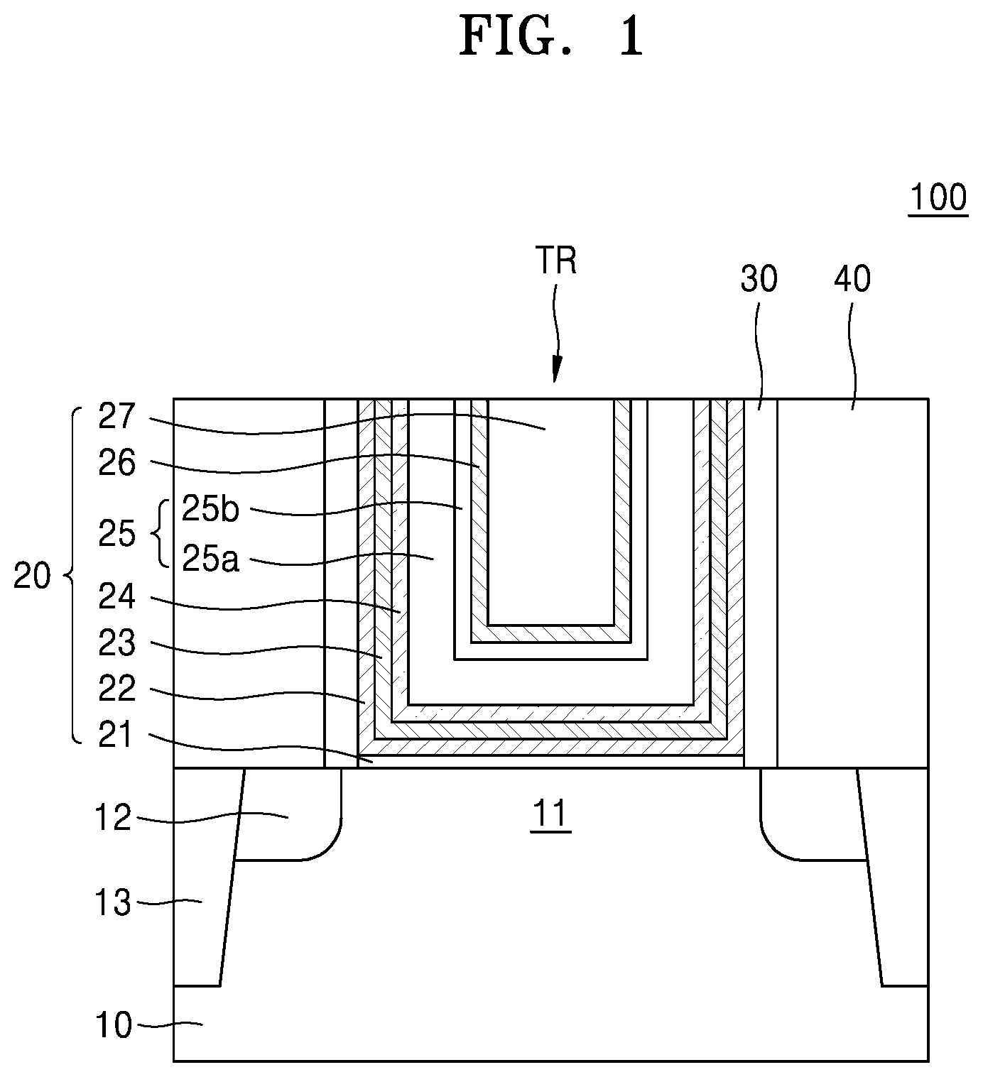 Patent US11778835 — Semiconductor switching devices having ferroelectric layers therein and methods of fabricating same — Figure 1