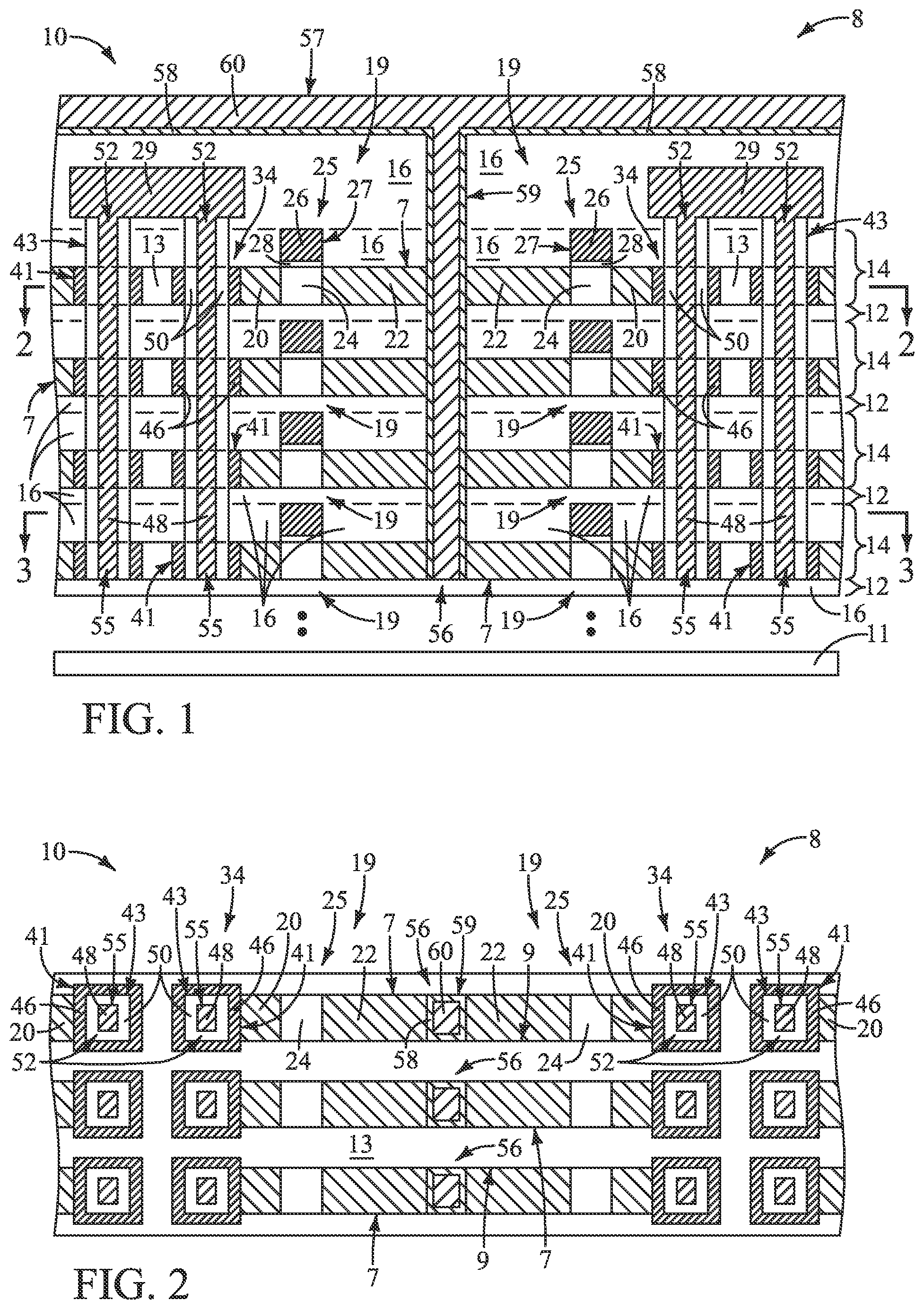 Patent US11778838 — Memory arrays comprising vertically-alternating tiers of insulative material and memory cells and methods of forming a memory array — Figure 1