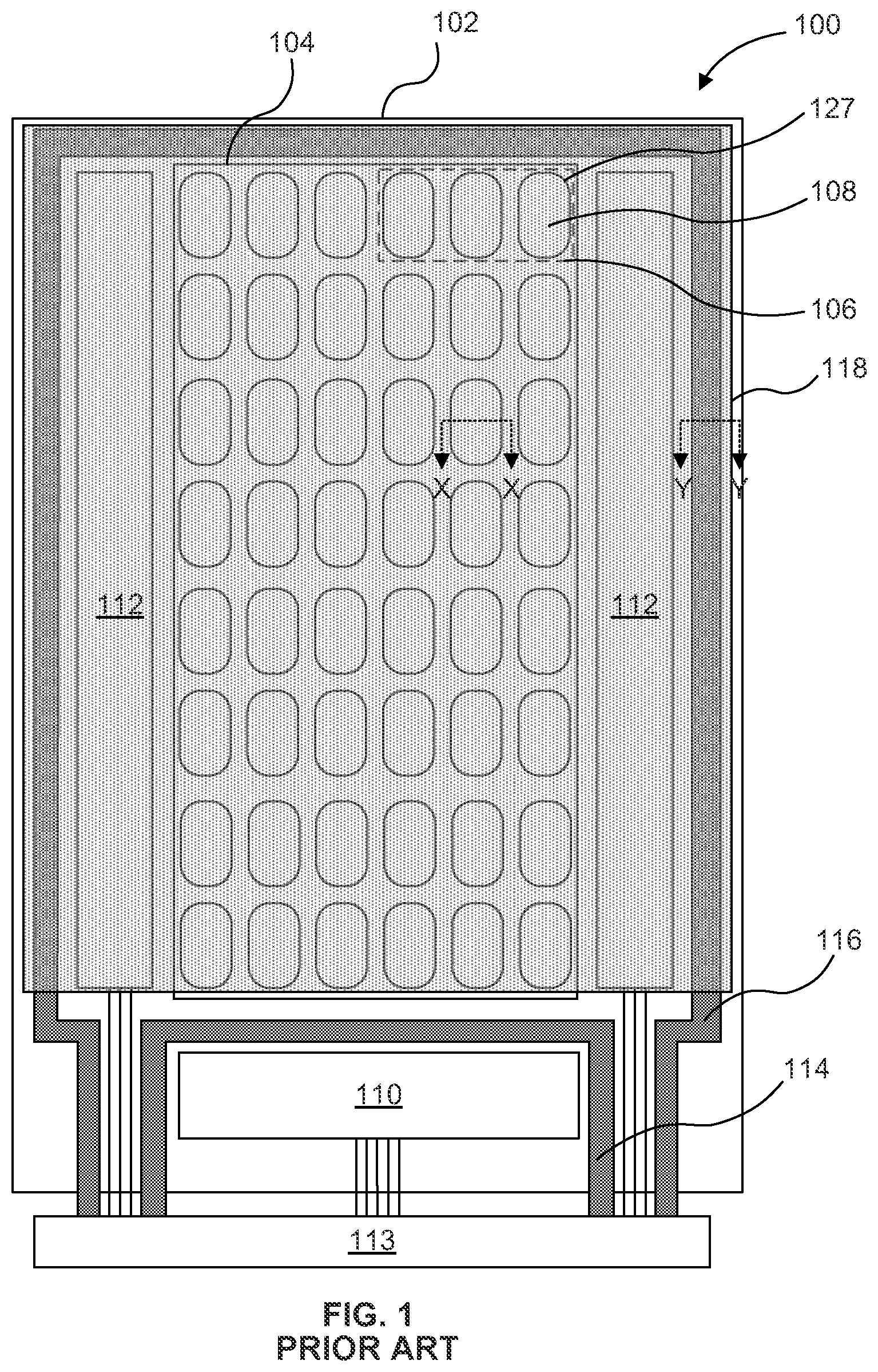 Patent US11778842 — Light emitting diode display with redundancy scheme — Figure 1