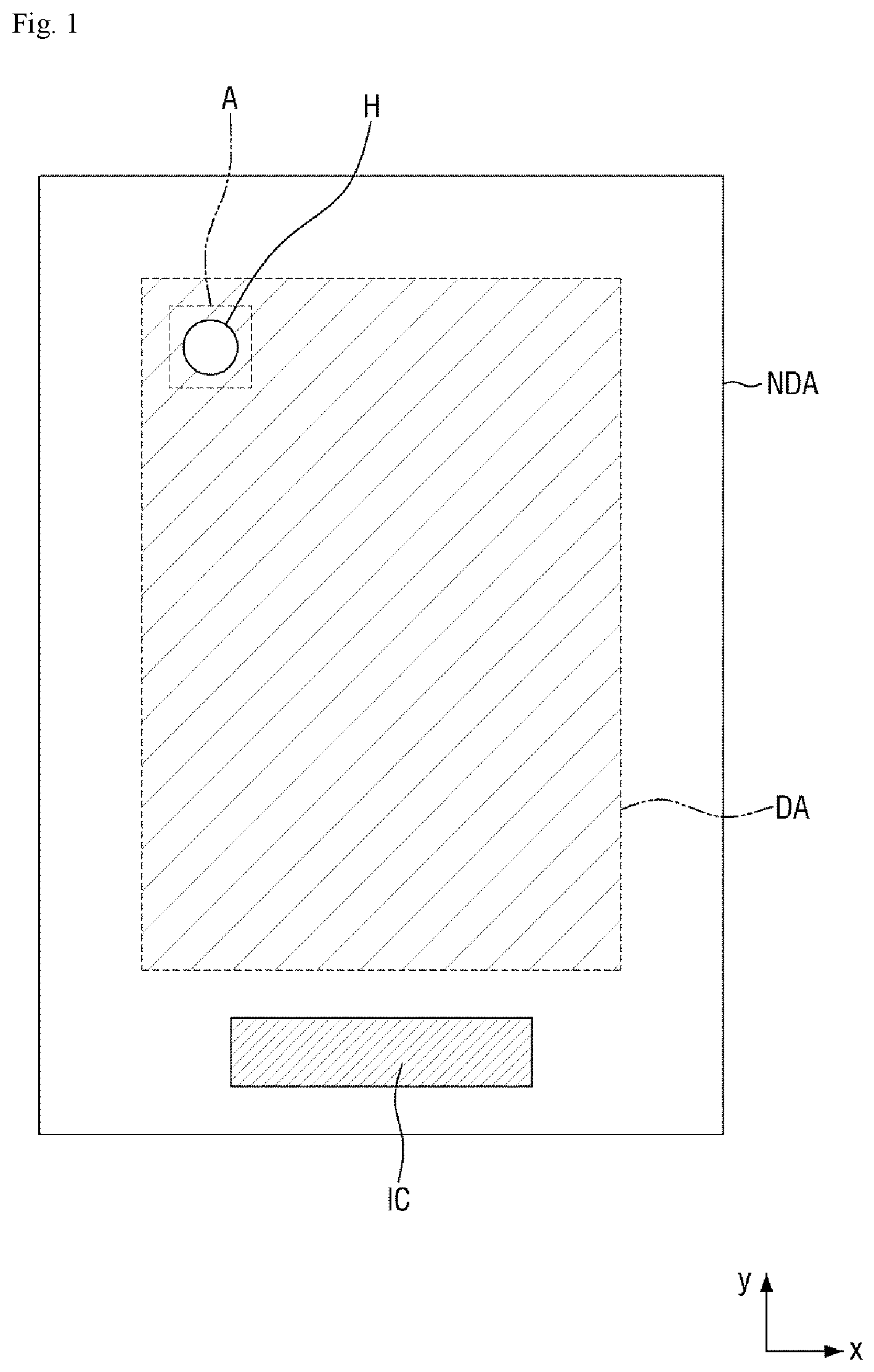 Patent US11778852 — Display device and method of manufacturing the same — Figure 1