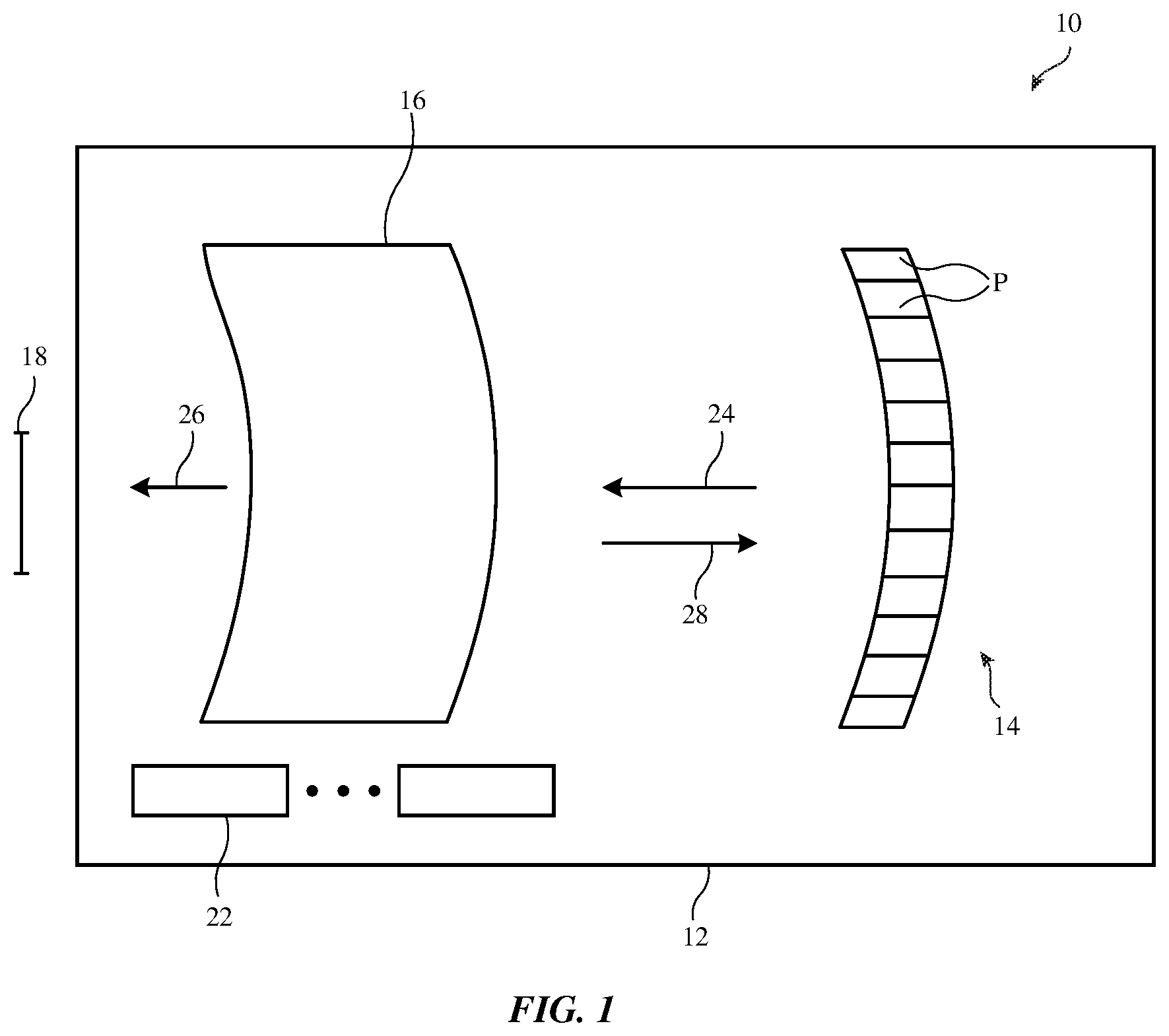 Patent US11778856 — Electronic device having emissive display with light recycling — Figure 1
