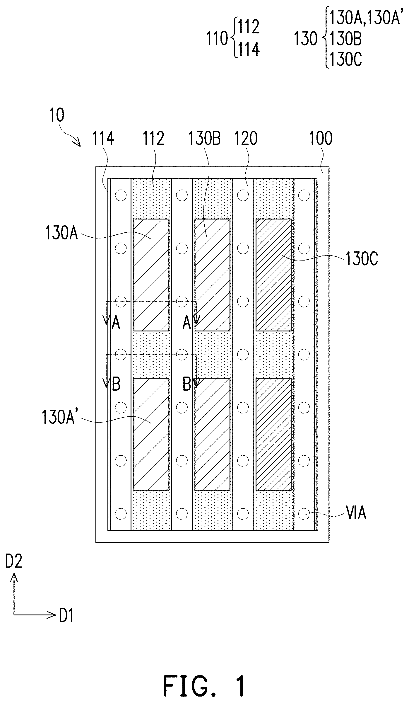 Patent US11778867 — Display panel — Figure 1