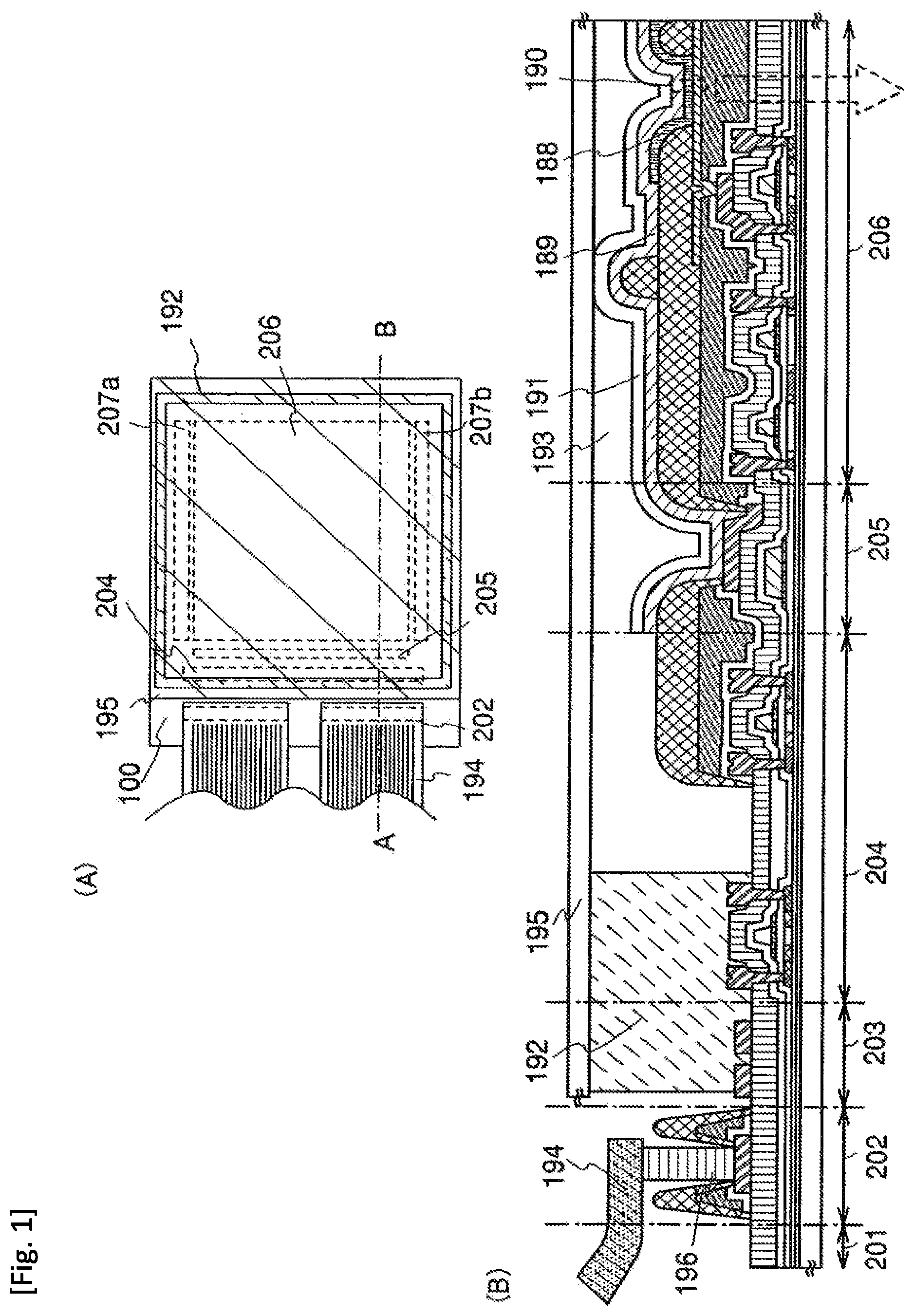 Patent US11778870 Figure 1 – Display device, electronic apparatus, and method of fabricating the display device