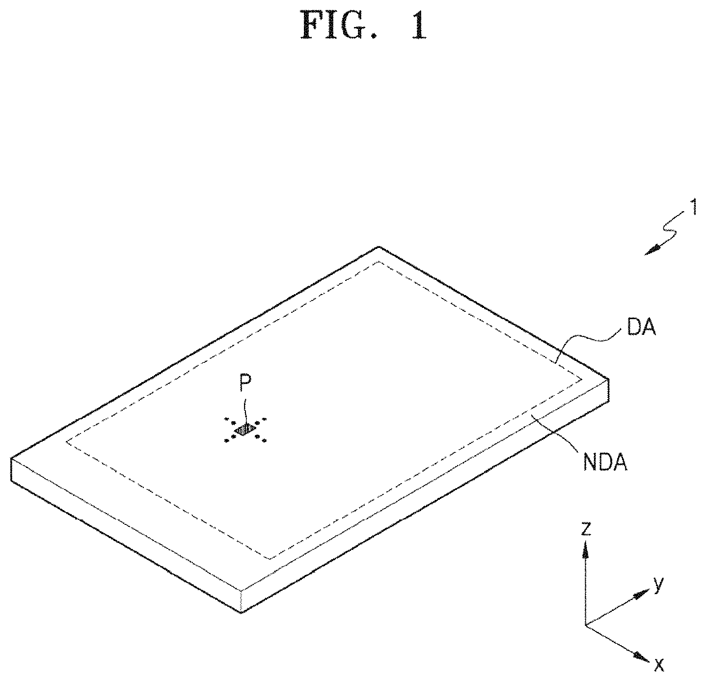 Patent US11778885 — Display apparatus comprising dummy color filter and dummy color conversion pattern — Figure 1