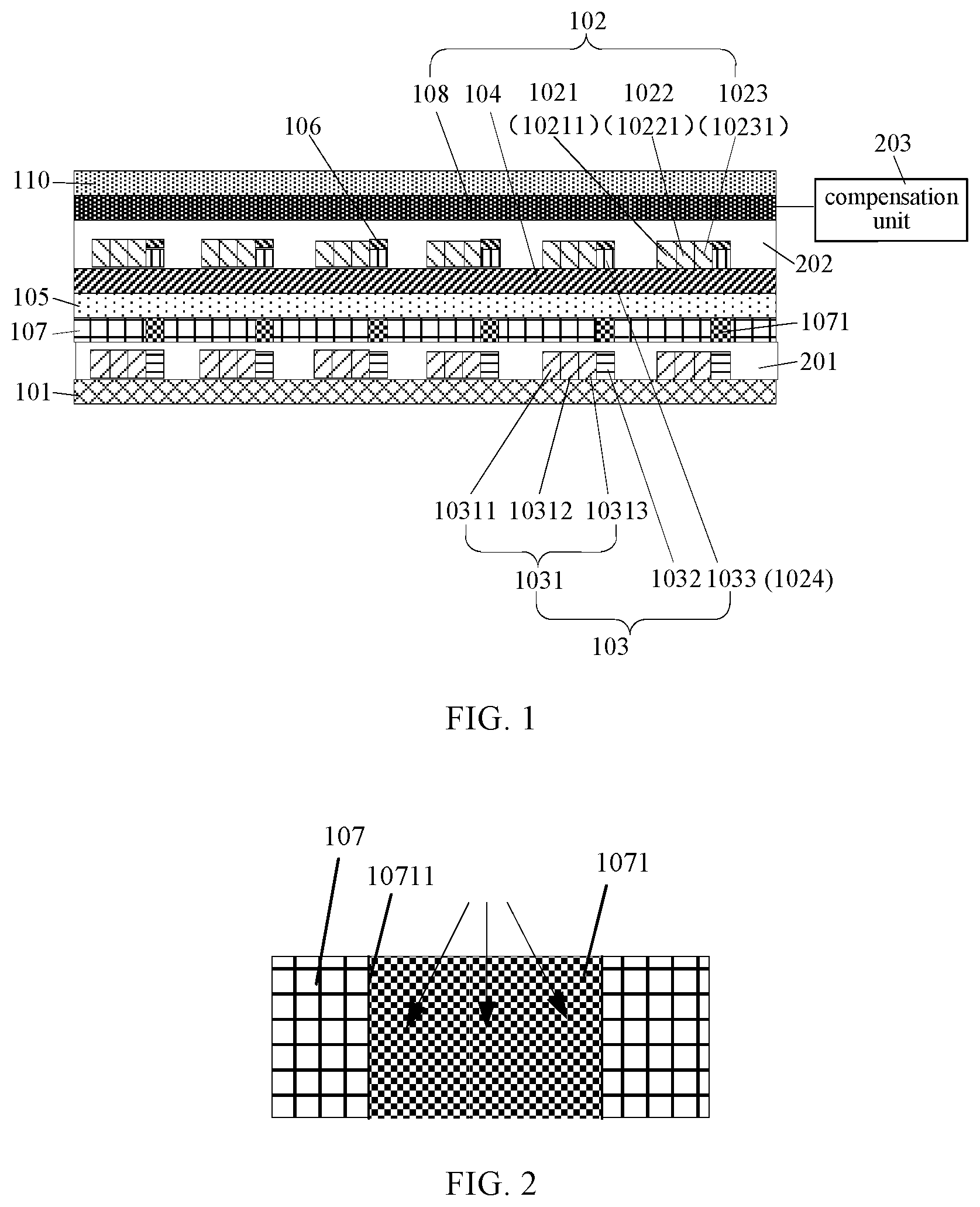 Patent US11778887 — Array substrate and display device — Figure 1