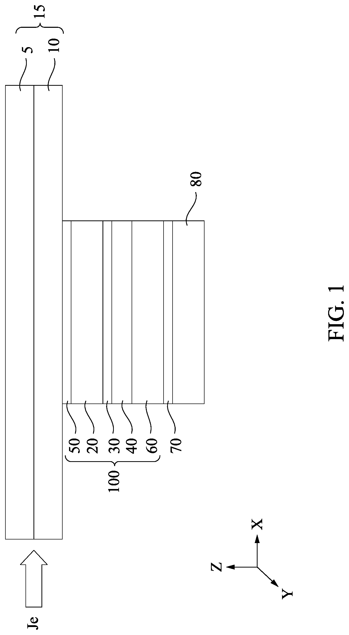 Patent US11778924 — Magnetic device and magnetic random access memory — Figure 1