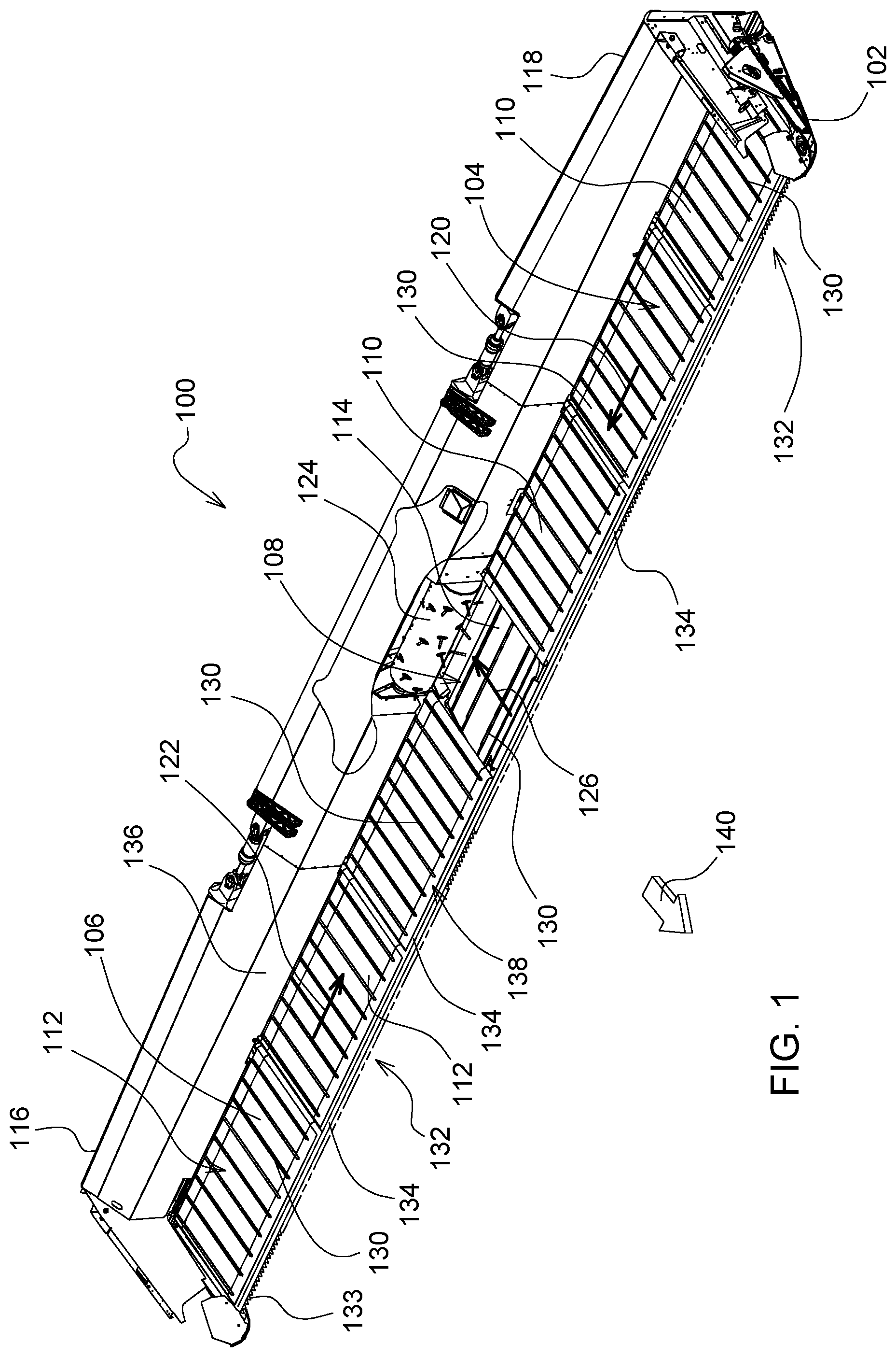Patent US11778943 — Lockout system for header — Figure 1