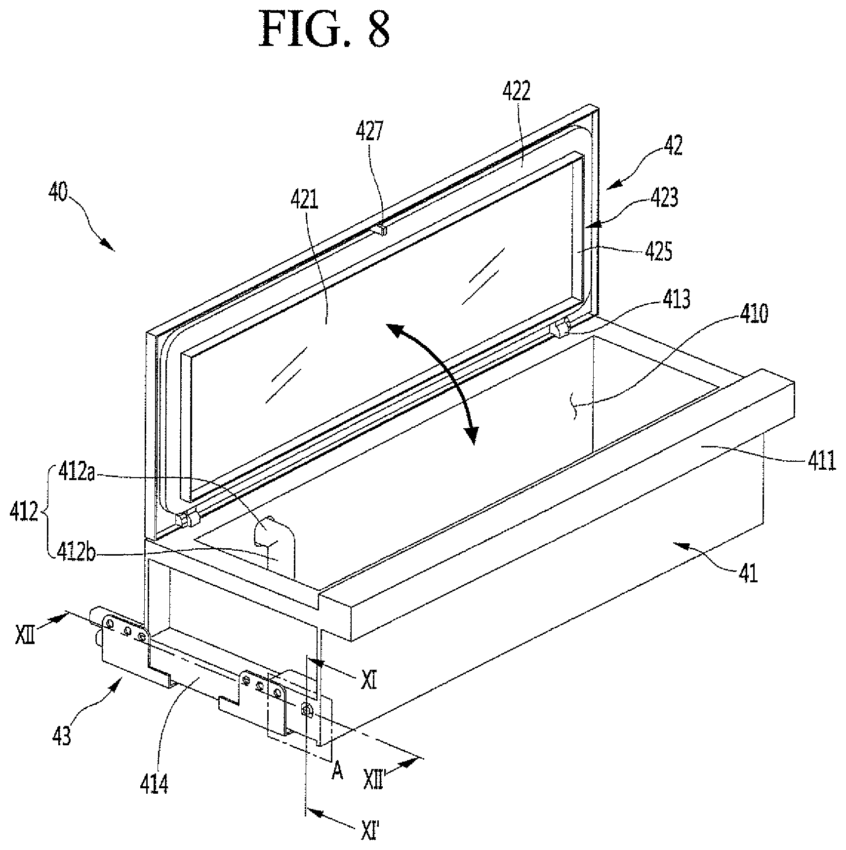 Patent US11778964 Figure 8 – Apparatus for cultivating plants