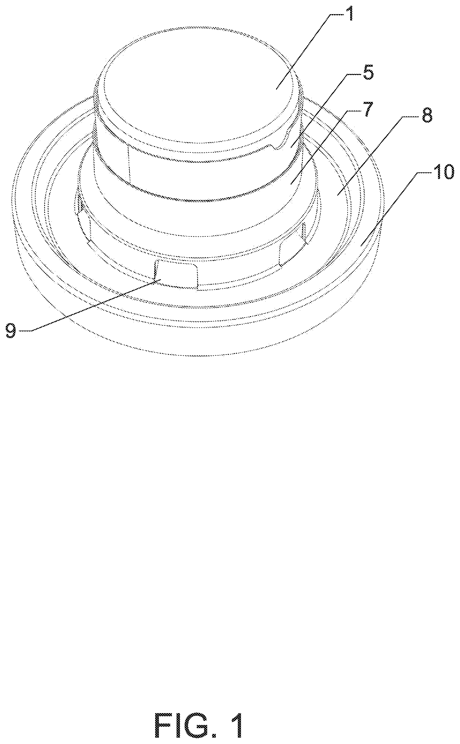 Patent US11778982 — Feeding toy for feeding pets through pet's autonomous pressing — Figure 1