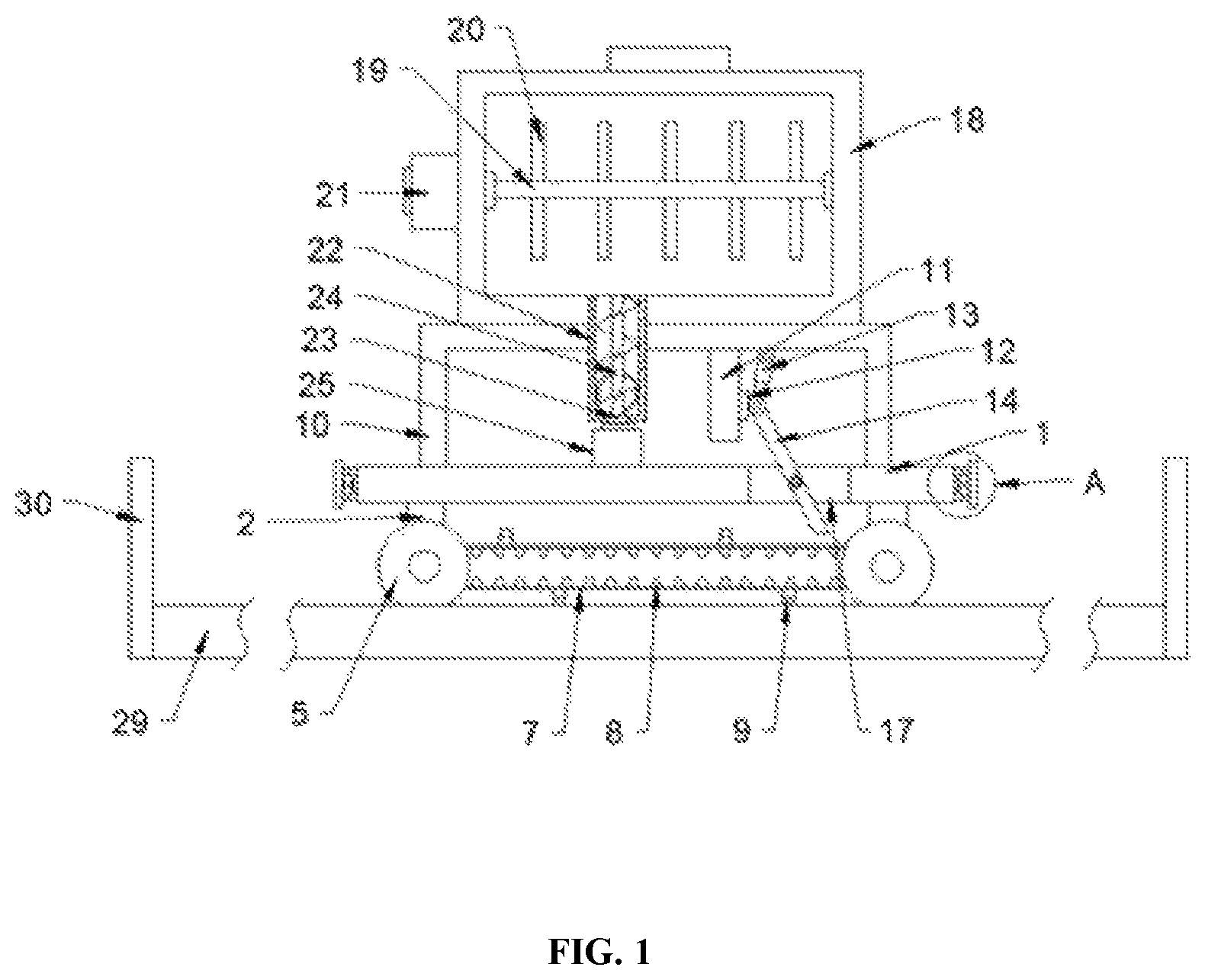 Patent US11778990 — Automatic food feeder for aquaculture breeding — Figure 1
