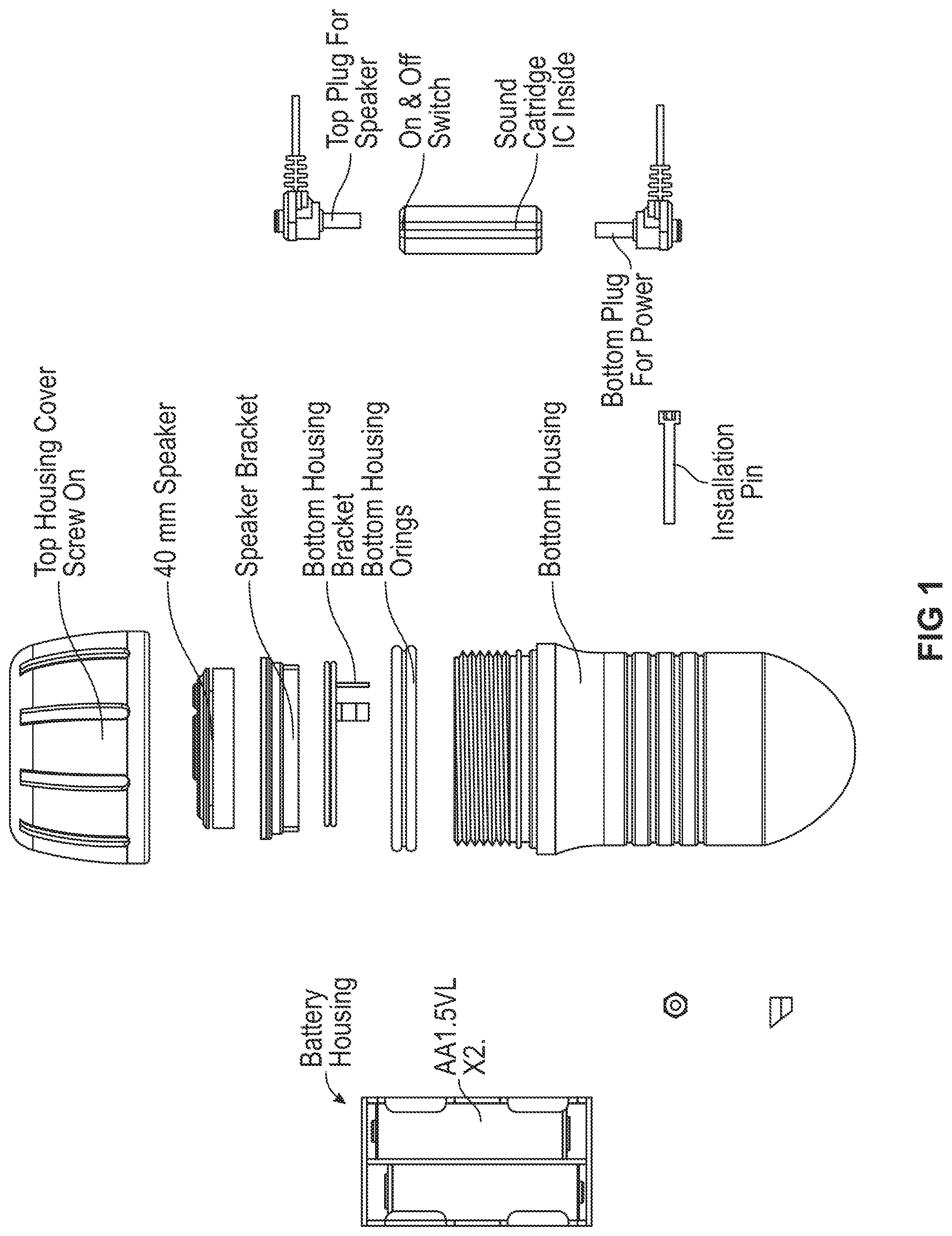 Patent US11778996 Figure 1 – System and method for attracting crustaceans and other aquatic life