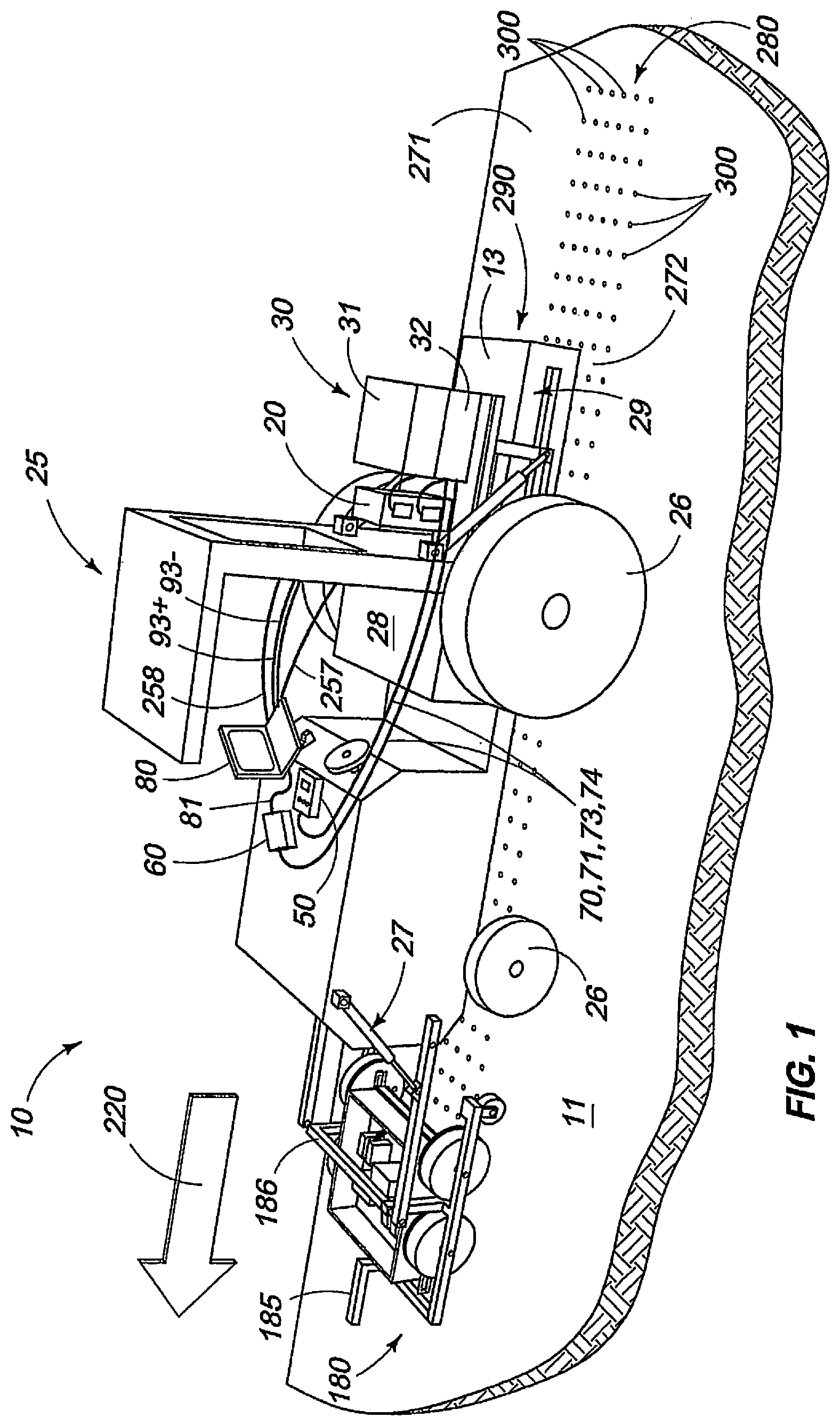 Patent US11779007 — Method and apparatus for the management of a soil pest or pathogen — Figure 1