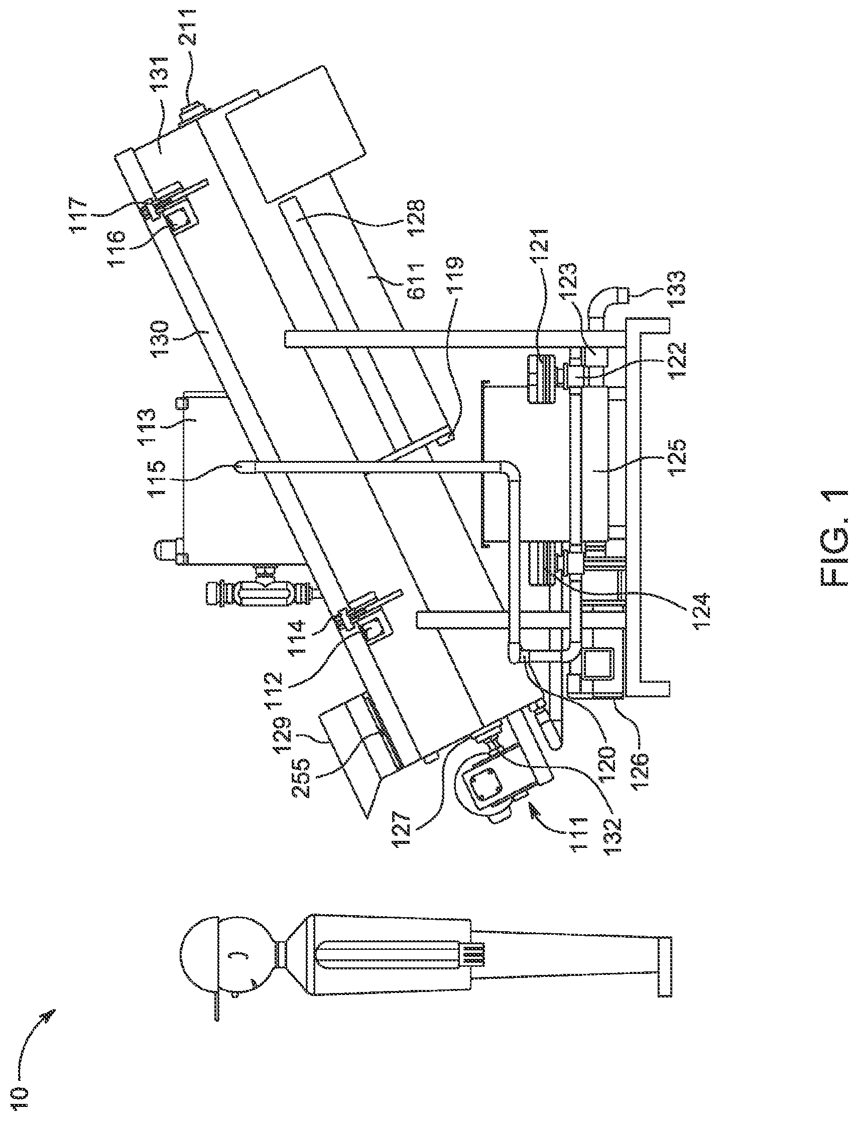 Patent US11779036 — Auger dip apparatus for applying antimicrobial solution — Figure 1