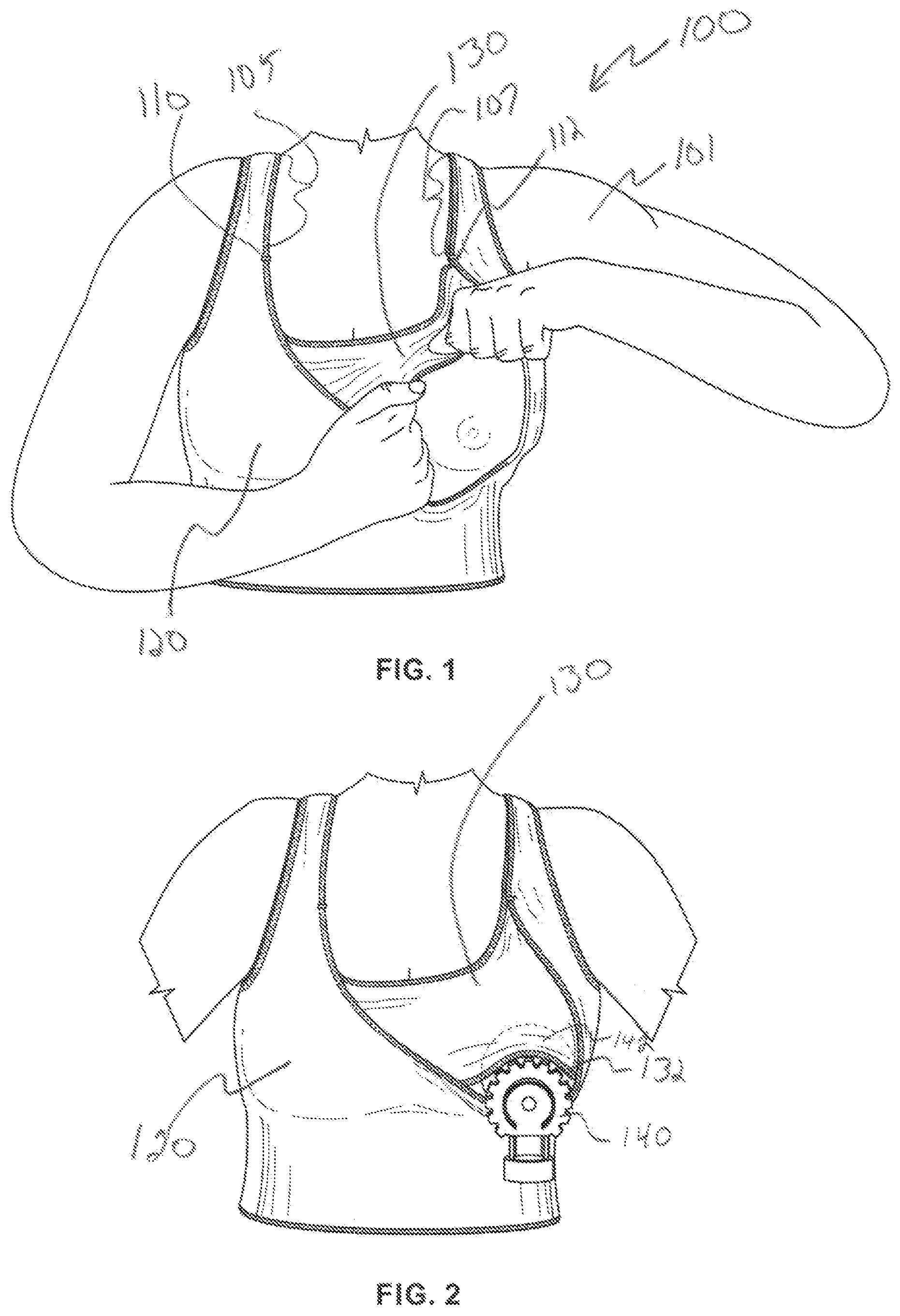 Patent US11779062 — Breastfeeding garment and method of use — Figure 1