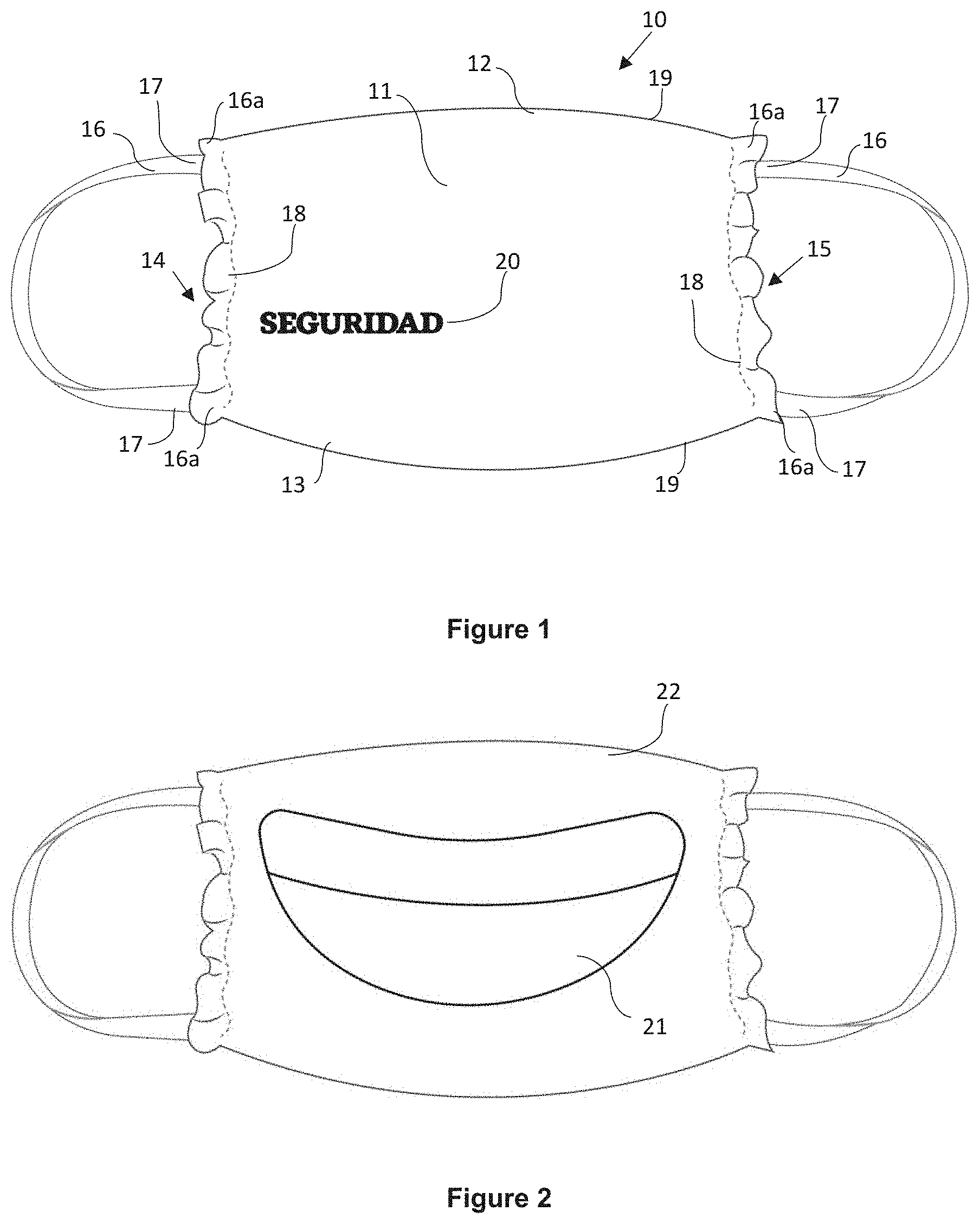 Patent US11779065 Figure 1 – Functional textile fabric