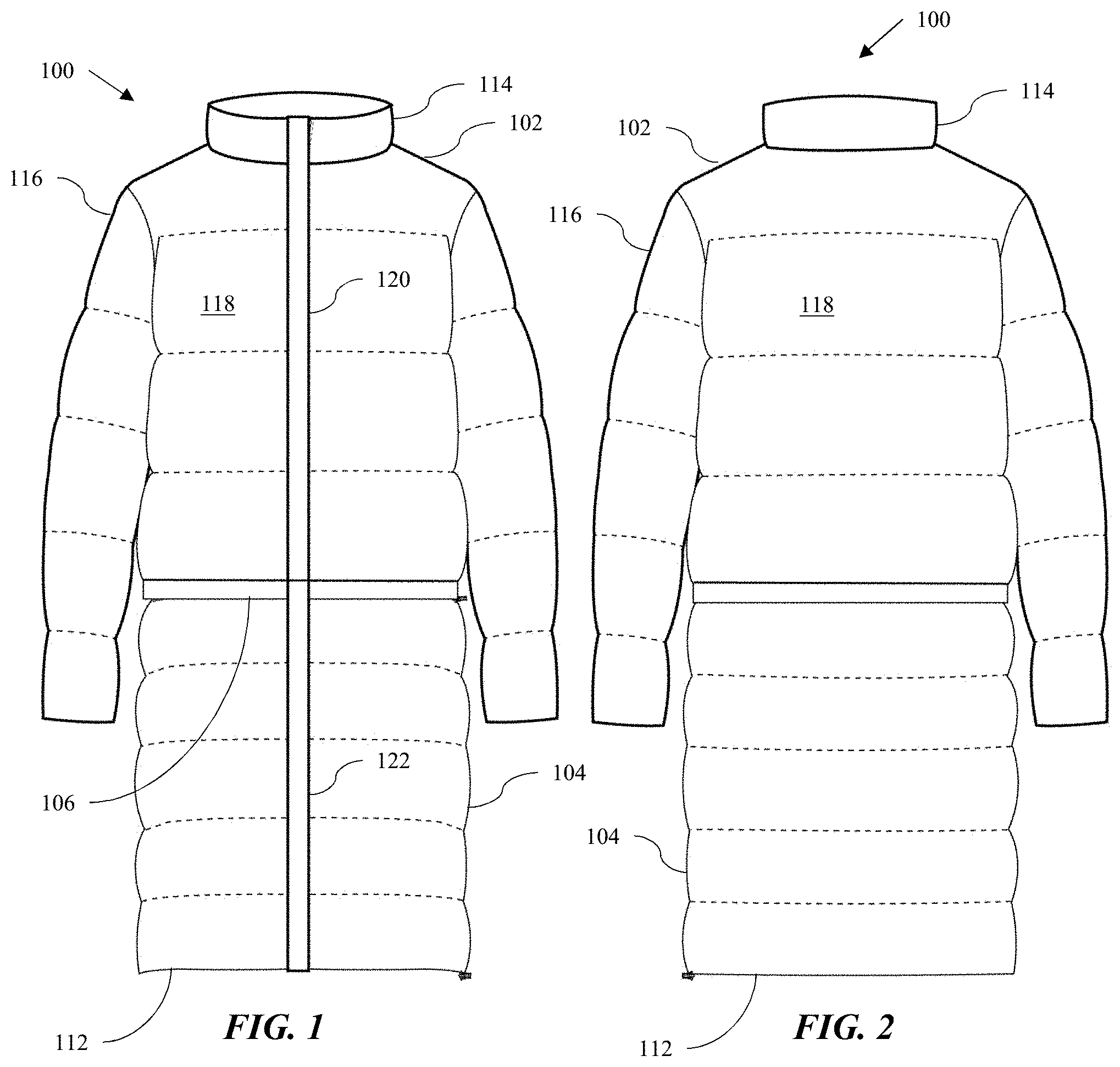 Patent US11779067 — Multi-use article — Figure 1