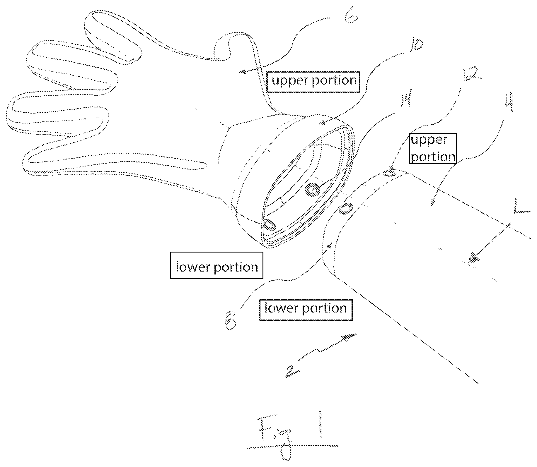 Patent US11779068 — System and method for connecting garments and related articles — Figure 1