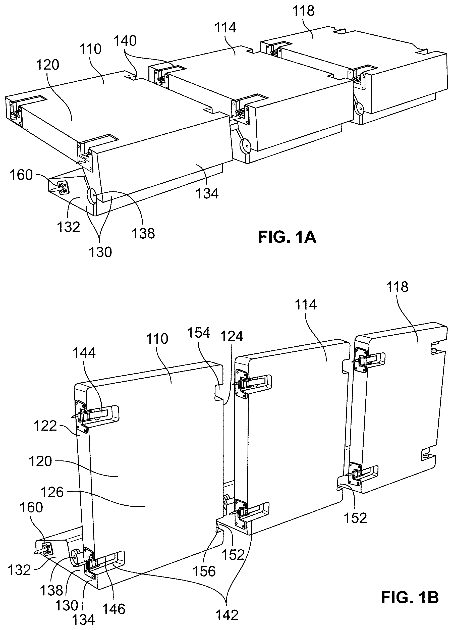 Patent US11779123 — Modular sofa construction and methods for assembly — Figure 1