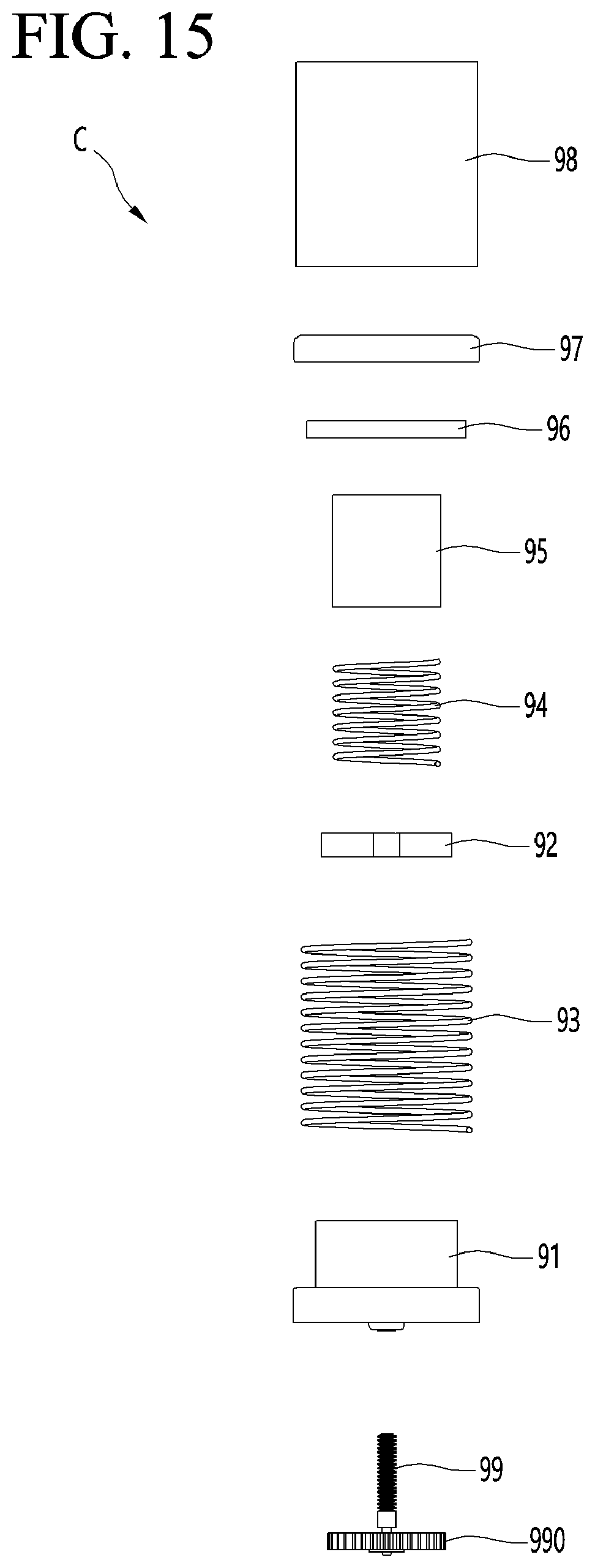 Patent US11779125 Figure 8 – Bed
