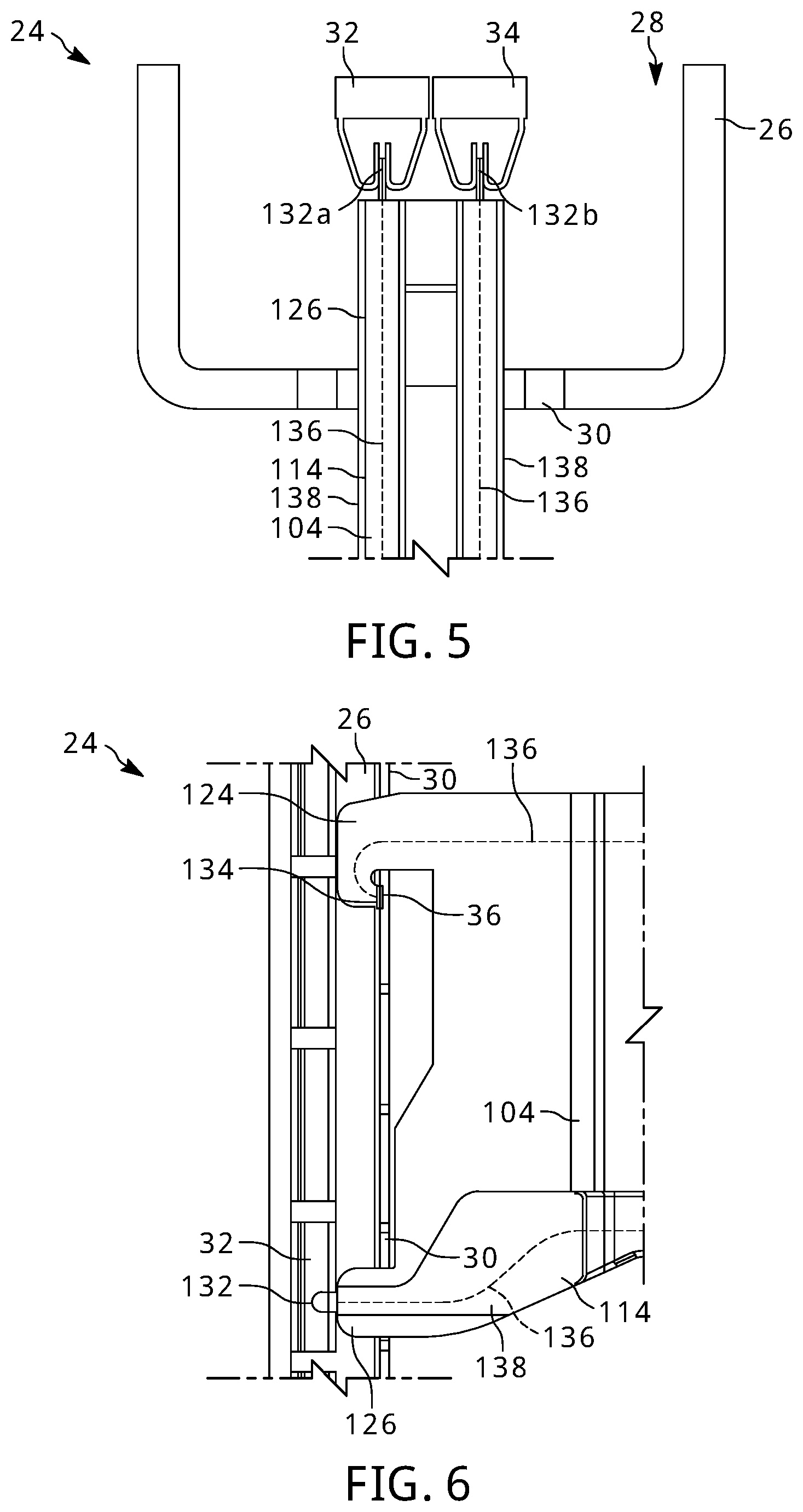 Patent US11779132 Figure 4 – Illuminated shelf assemblies