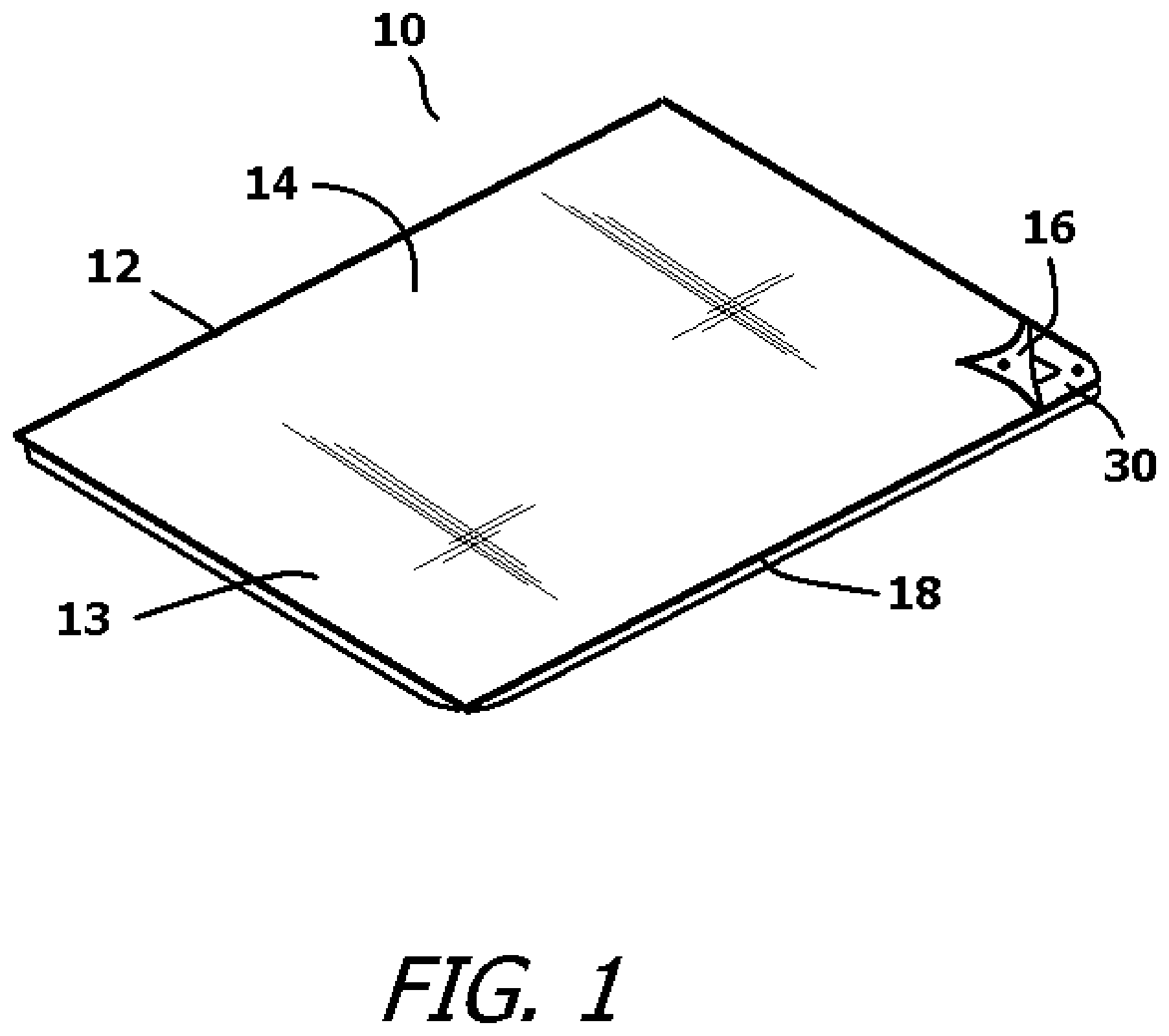 Patent US11779138 — Pop-open ground cover with detachable support system — Figure 1