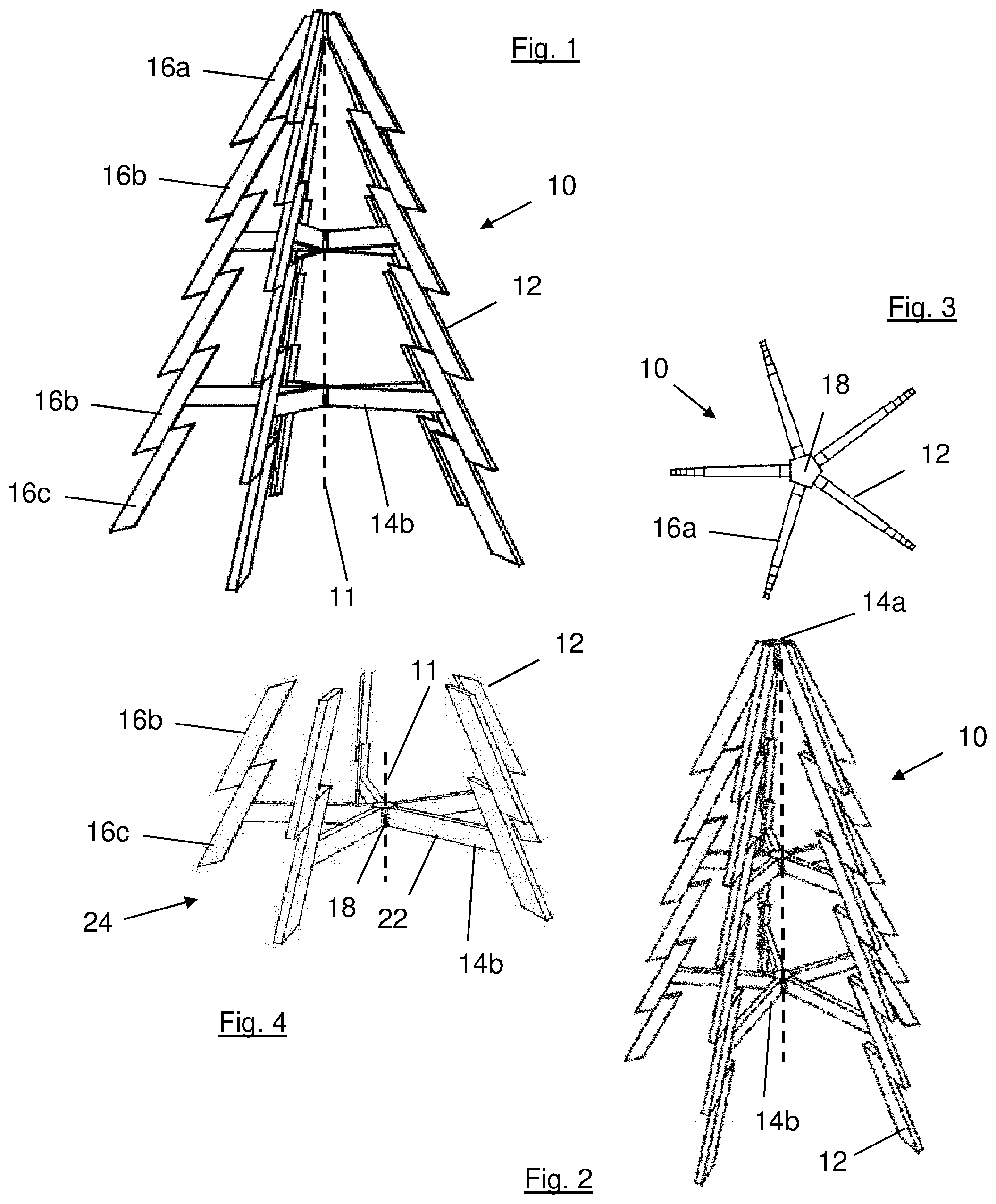 Patent US11779145 — Modular Christmas tree — Figure 1