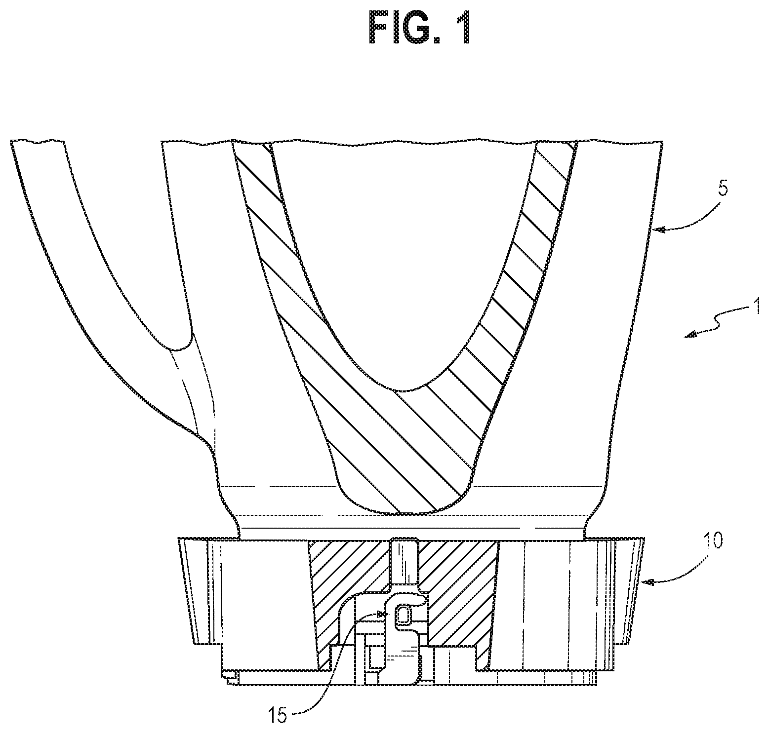 Patent US11779159 — Locking blade base — Figure 1