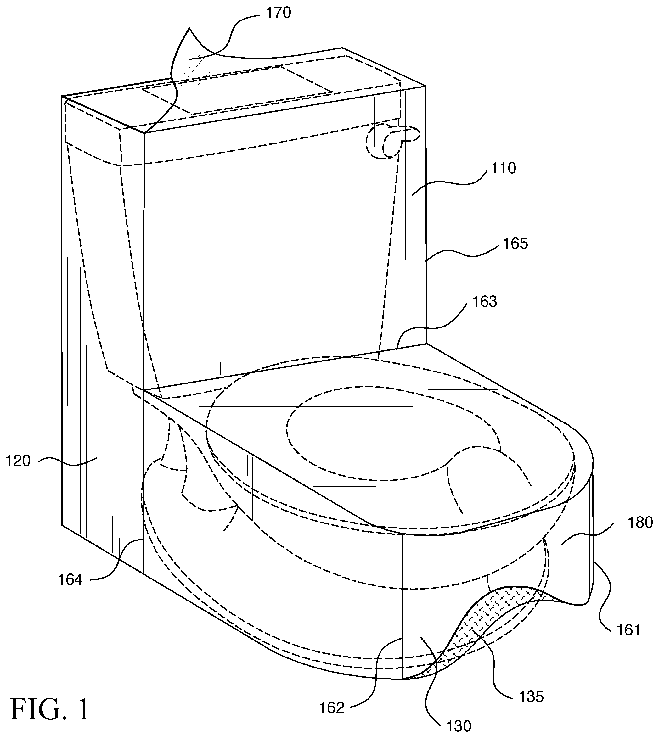 Patent US11779169 — Potty chair cover — Figure 1
