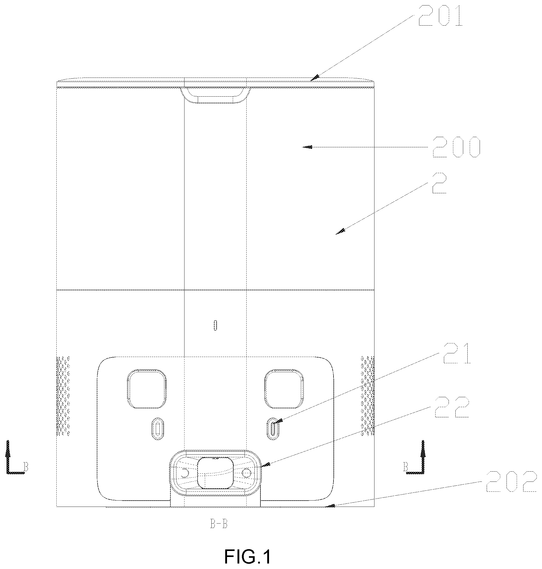 Patent US11779183 — Floor sweeping robot system with automatic dust collection function — Figure 1