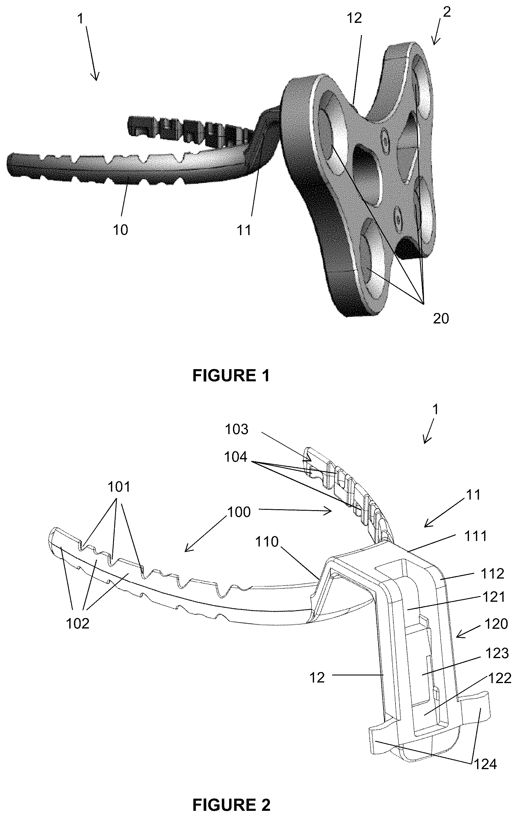 Patent US11779244 Figure 1 – Device for mandibular attachment of a localization marker