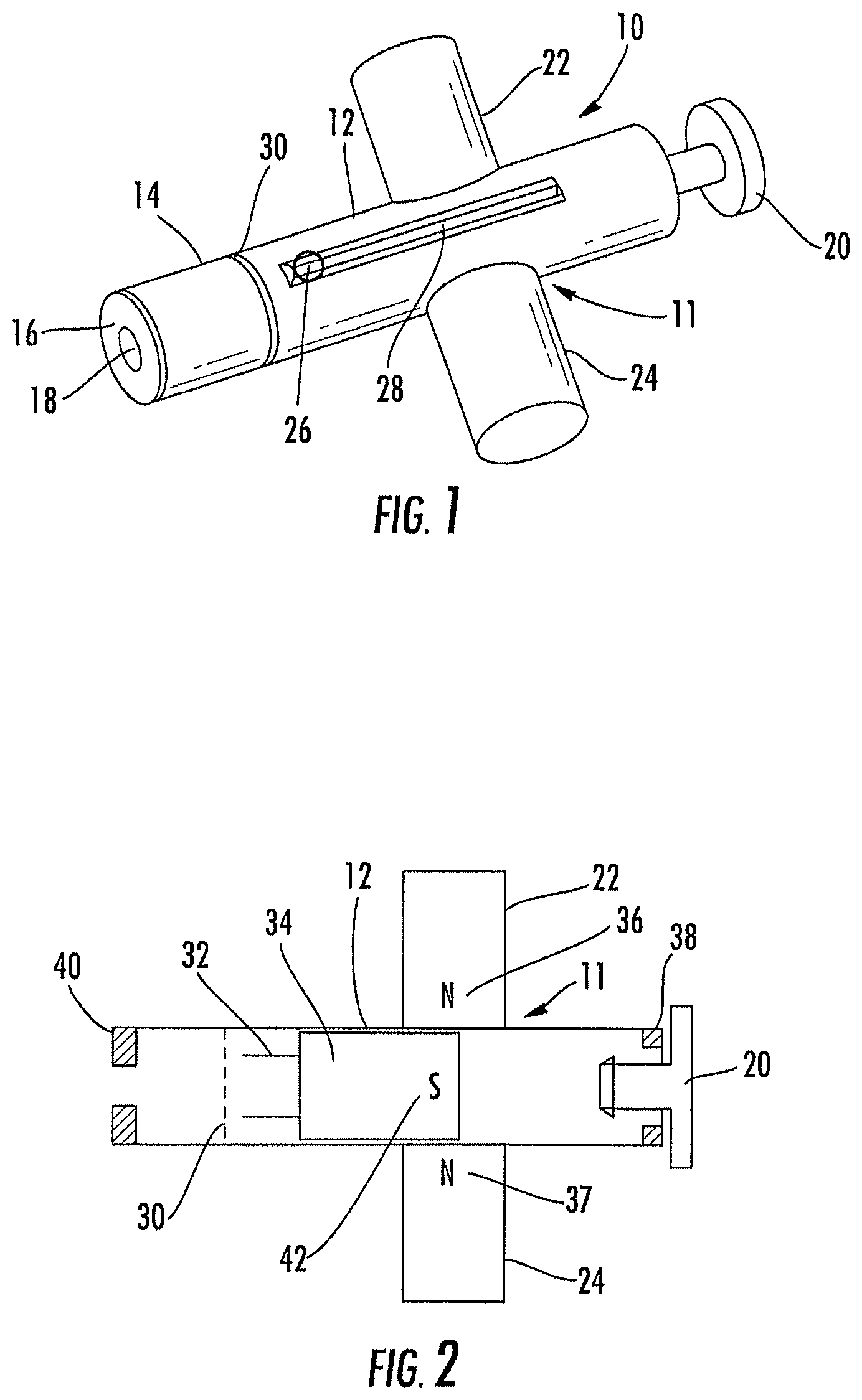 Patent US11779249 — Magnetic lancet device — Figure 1