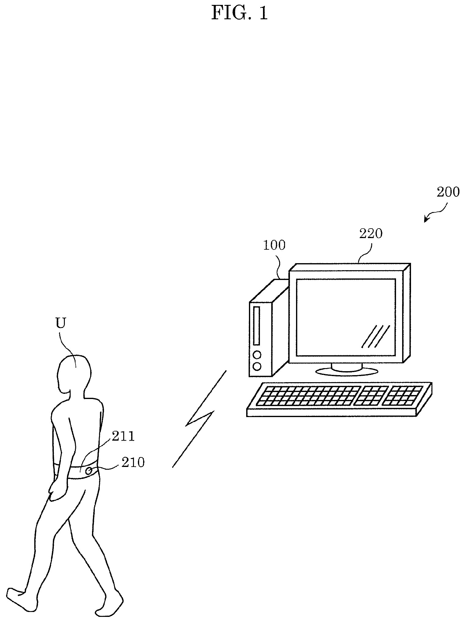 Patent US11779259 — Cognitive function evaluation device, cognitive function evaluation system, cognitive function evaluation method, and recording medium — Figure 1