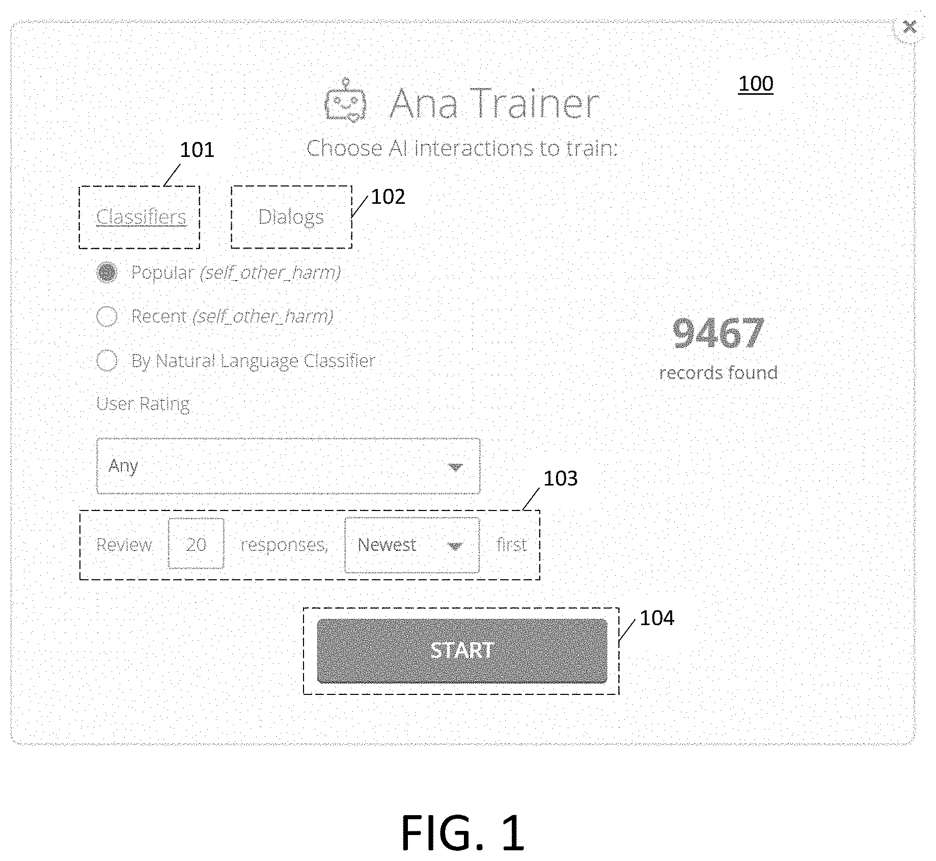 Patent US11779270 — Systems and methods for training artificially-intelligent classifier — Figure 1