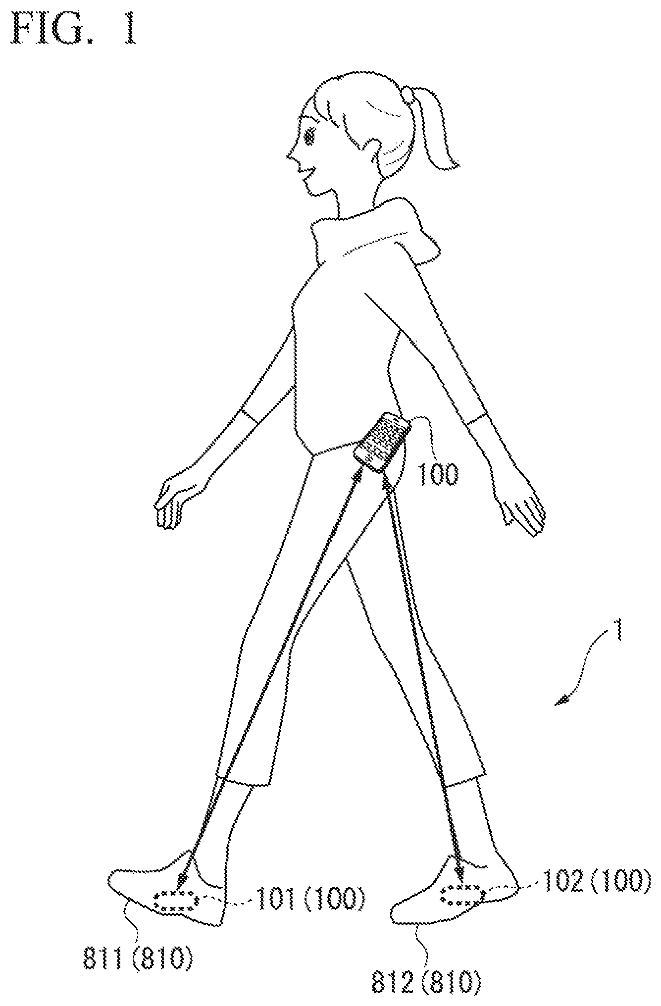Patent US11779284 — Basal metabolism estimation device, basal metabolism estimation system, basal metabolism estimation method, and program — Figure 1