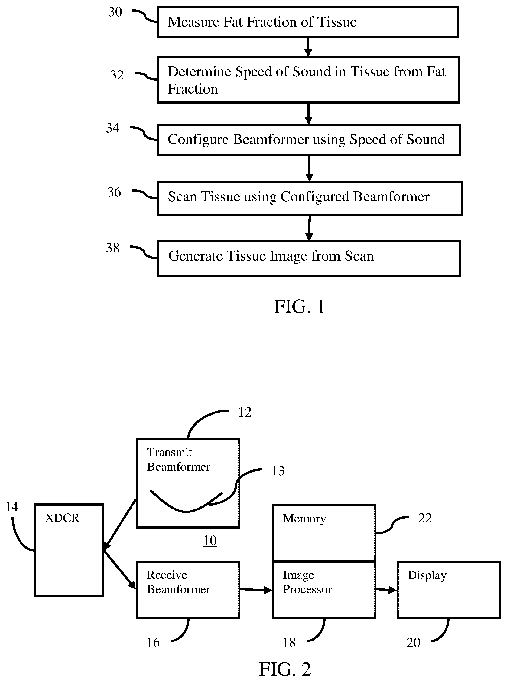 Patent US11779312 — Ultrasound medical imaging with optimized speed of sound based on fat fraction — Figure 1