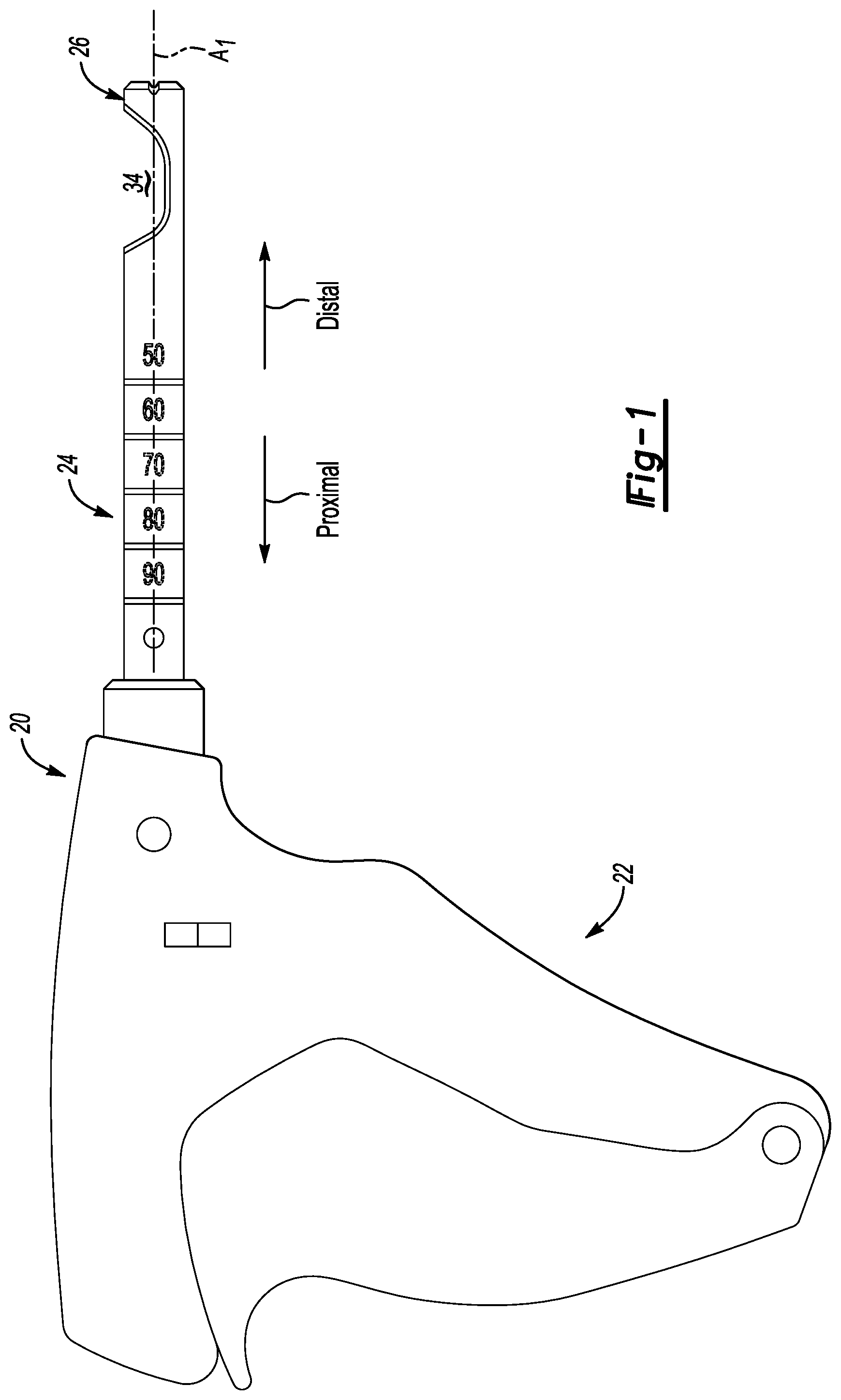 Patent US11779317 — Surgical device configured to strip and cut tendon — Figure 1