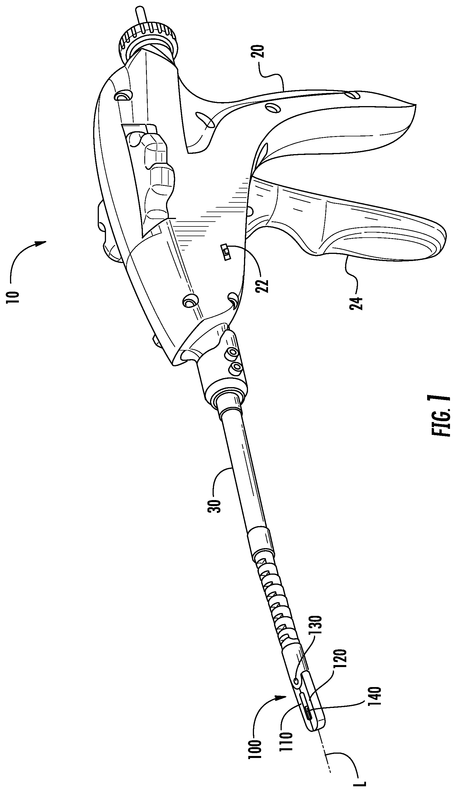 Patent US11779326 — Stitching device with long needle — Figure 1