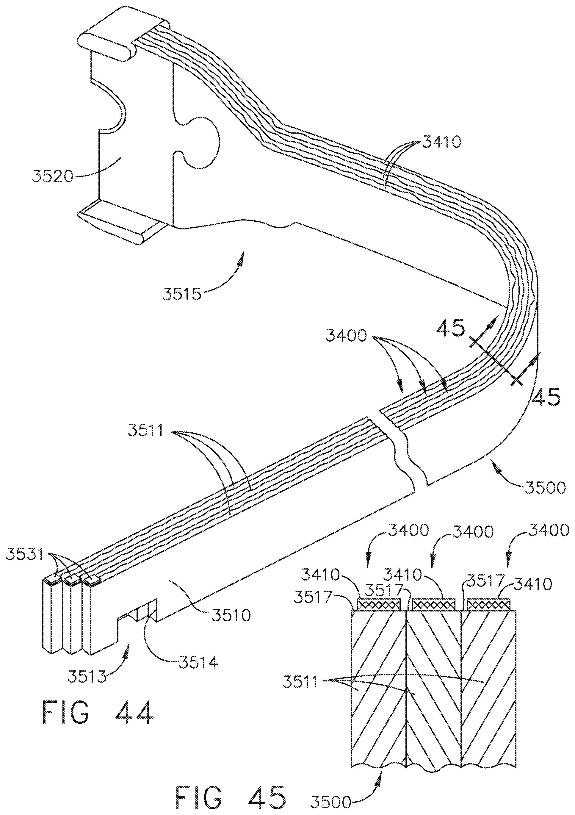 Patent US11779329 Figure 18 – Surgical instrument comprising a flex circuit including a sensor system