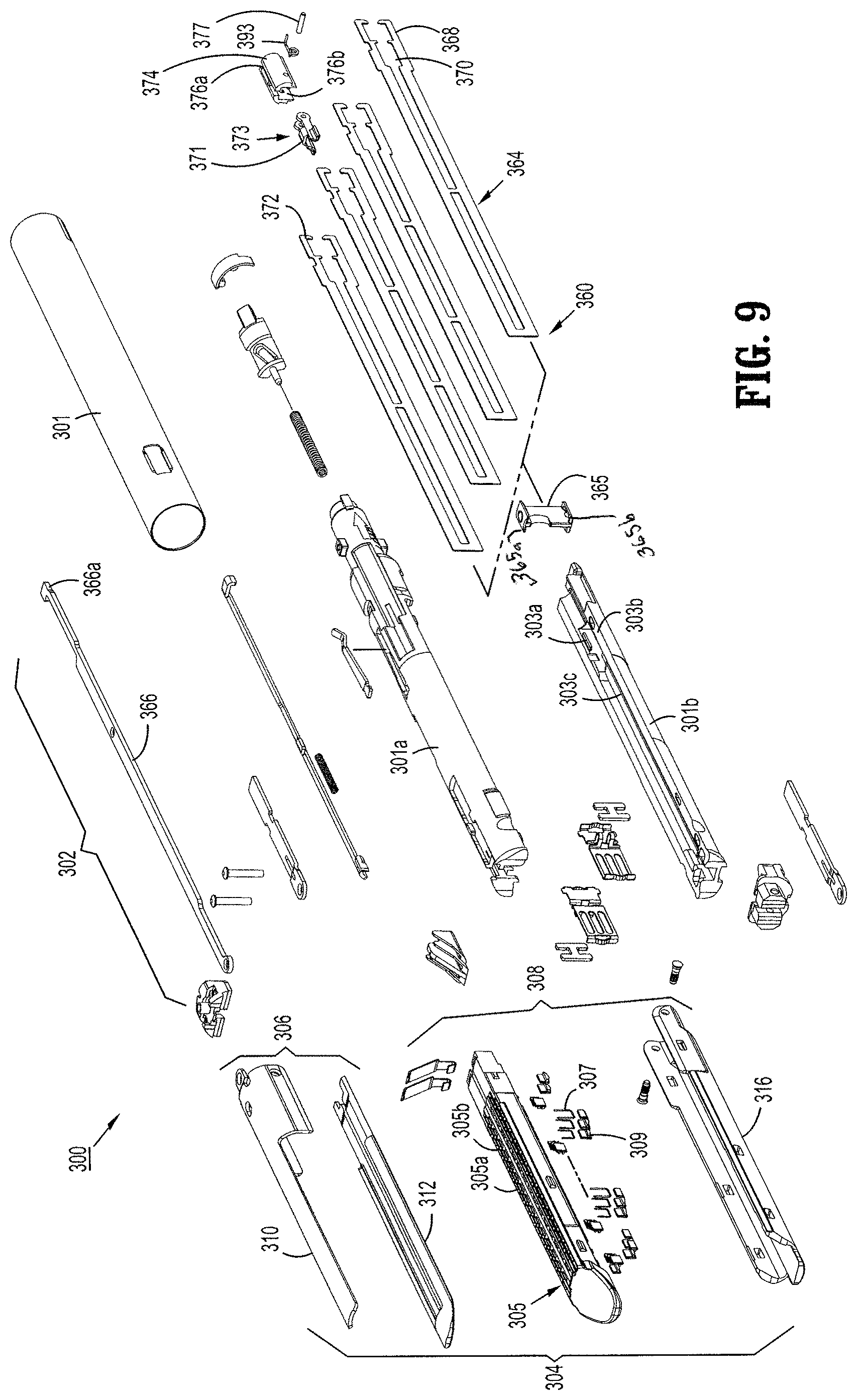 Patent US11779336 Figure 8 – Mechanisms for compensating for drivetrain failure in powered surgical instruments
