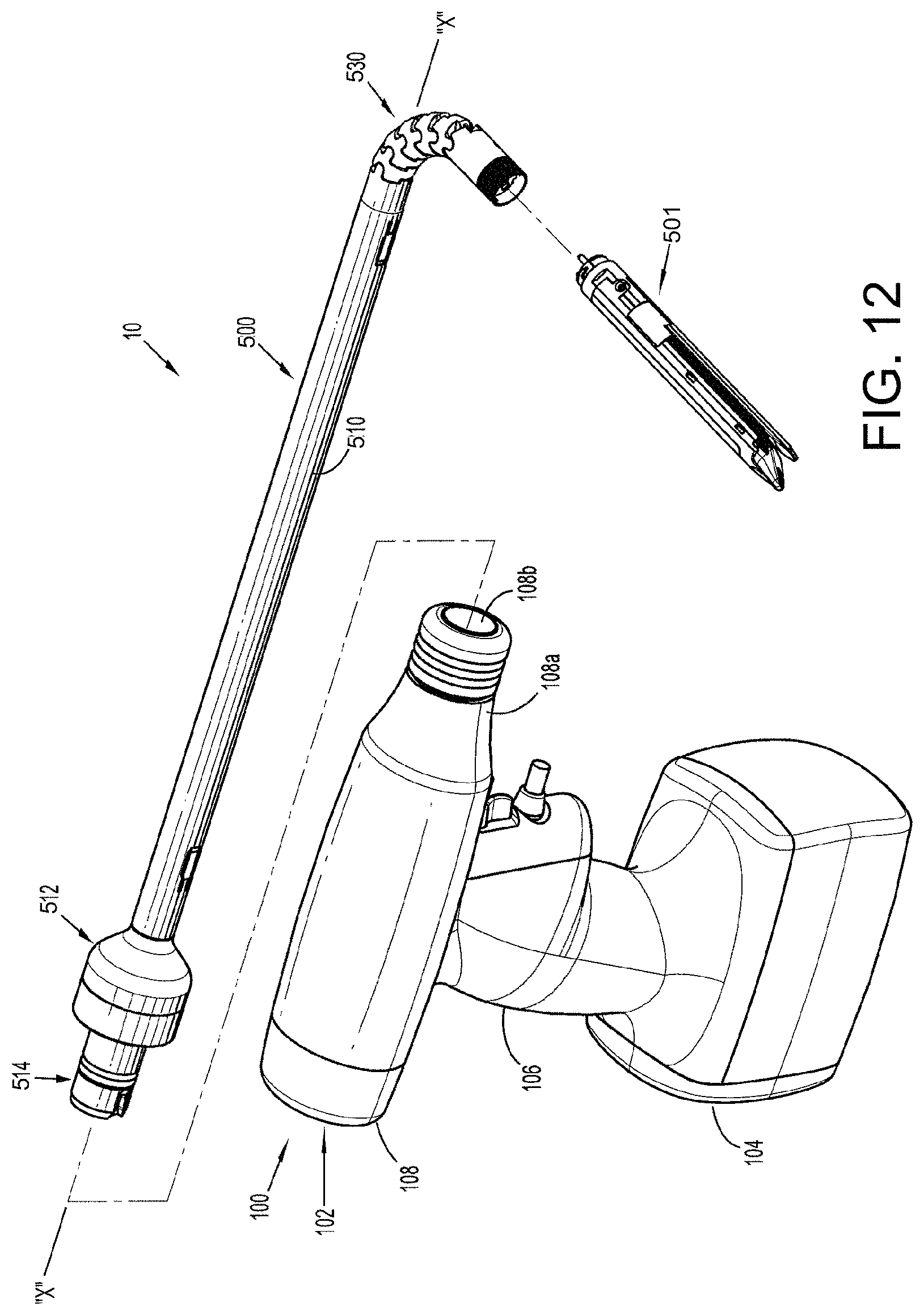 Patent US11779336 Figure 11 – Mechanisms for compensating for drivetrain failure in powered surgical instruments