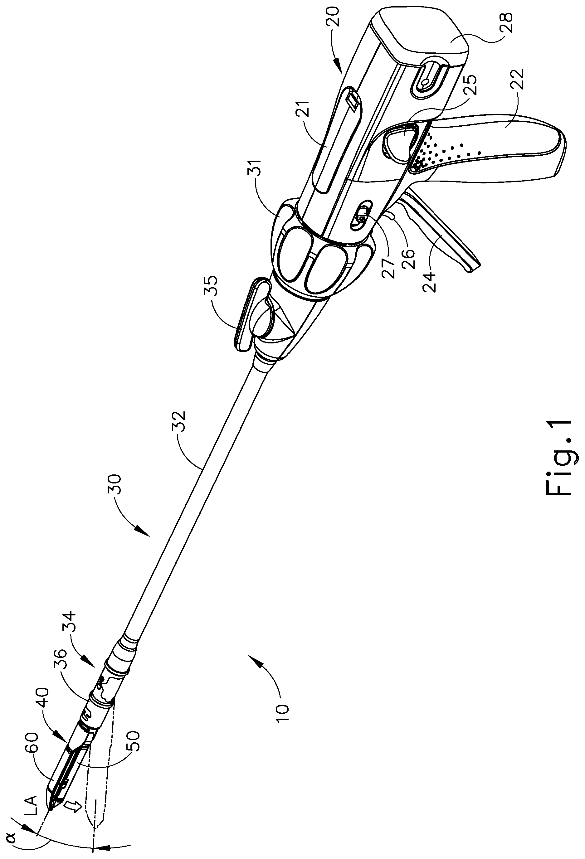 Patent US11779341 — Method of applying a buttress to a surgical stapler — Figure 1