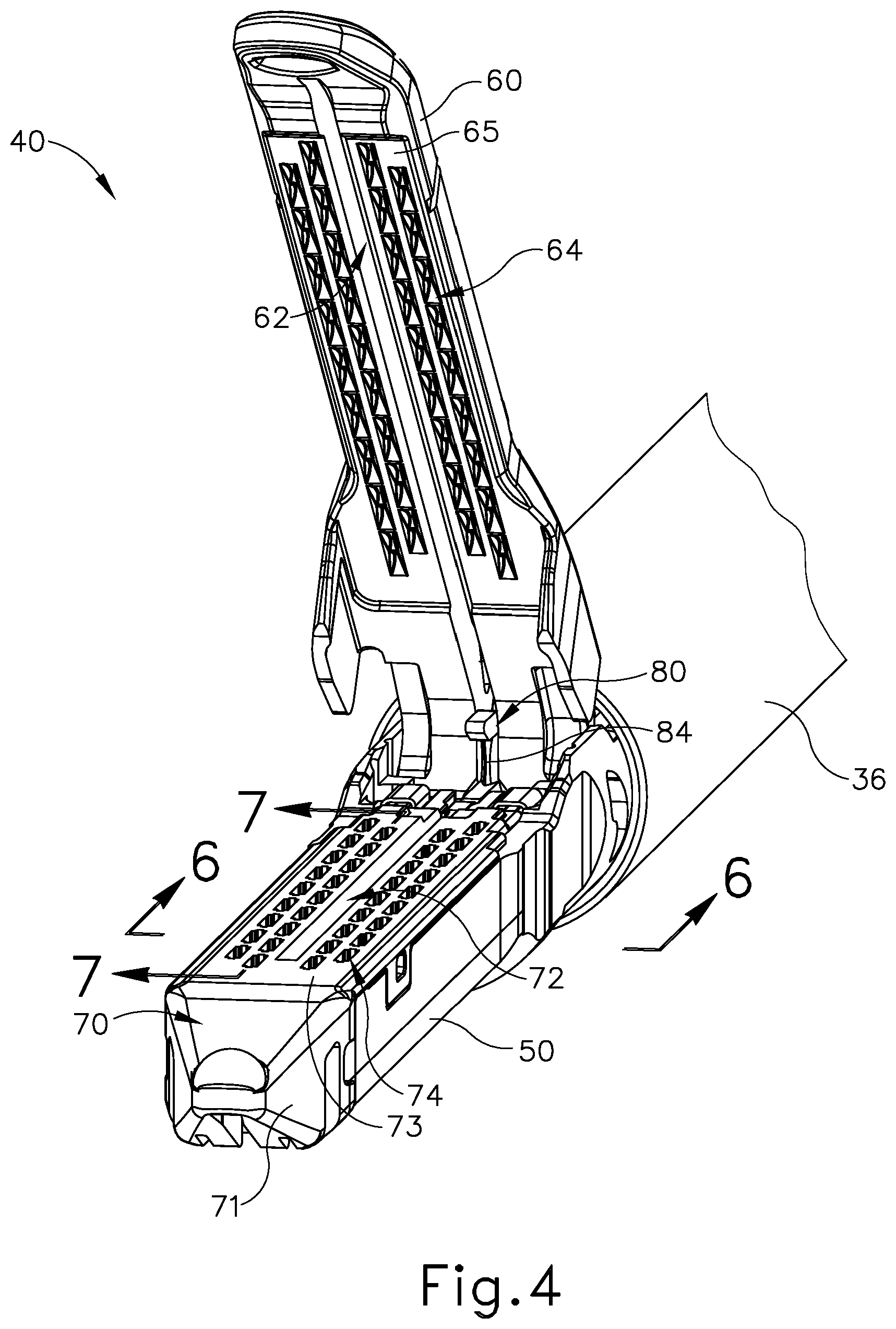 Patent US11779341 Figure 4 – Method of applying a buttress to a surgical stapler