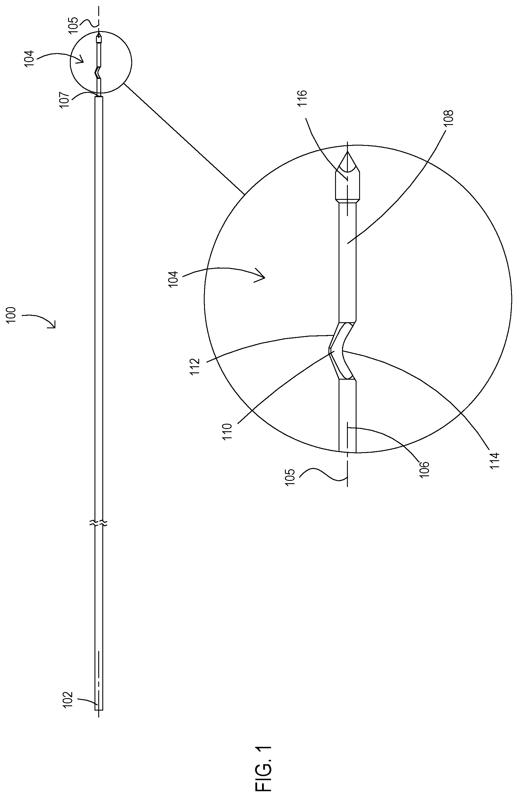 Patent US11779353 — Bone material removal device and a method for use thereof — Figure 1