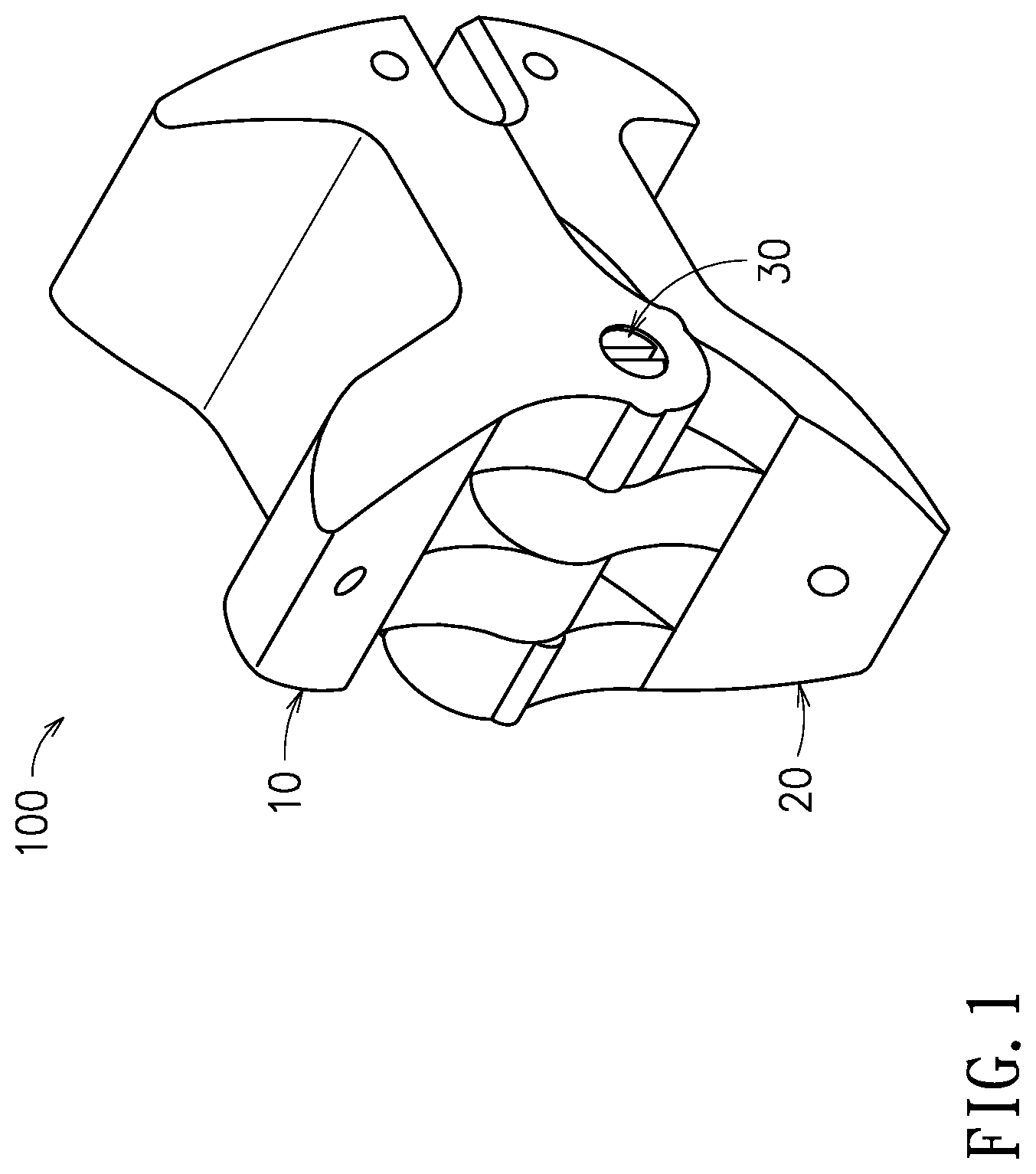 Patent US11779375 — Device and method for expanding spacing between spinous processes — Figure 1