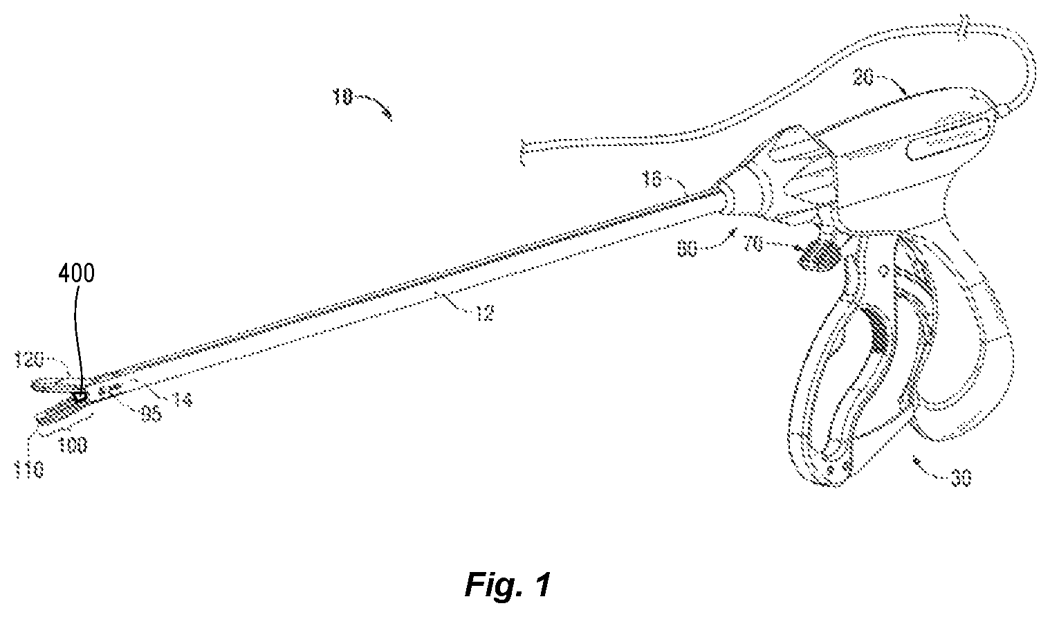 Patent US11779386 — Two-part seal plate for vessel sealer and method of manufacturing same — Figure 1